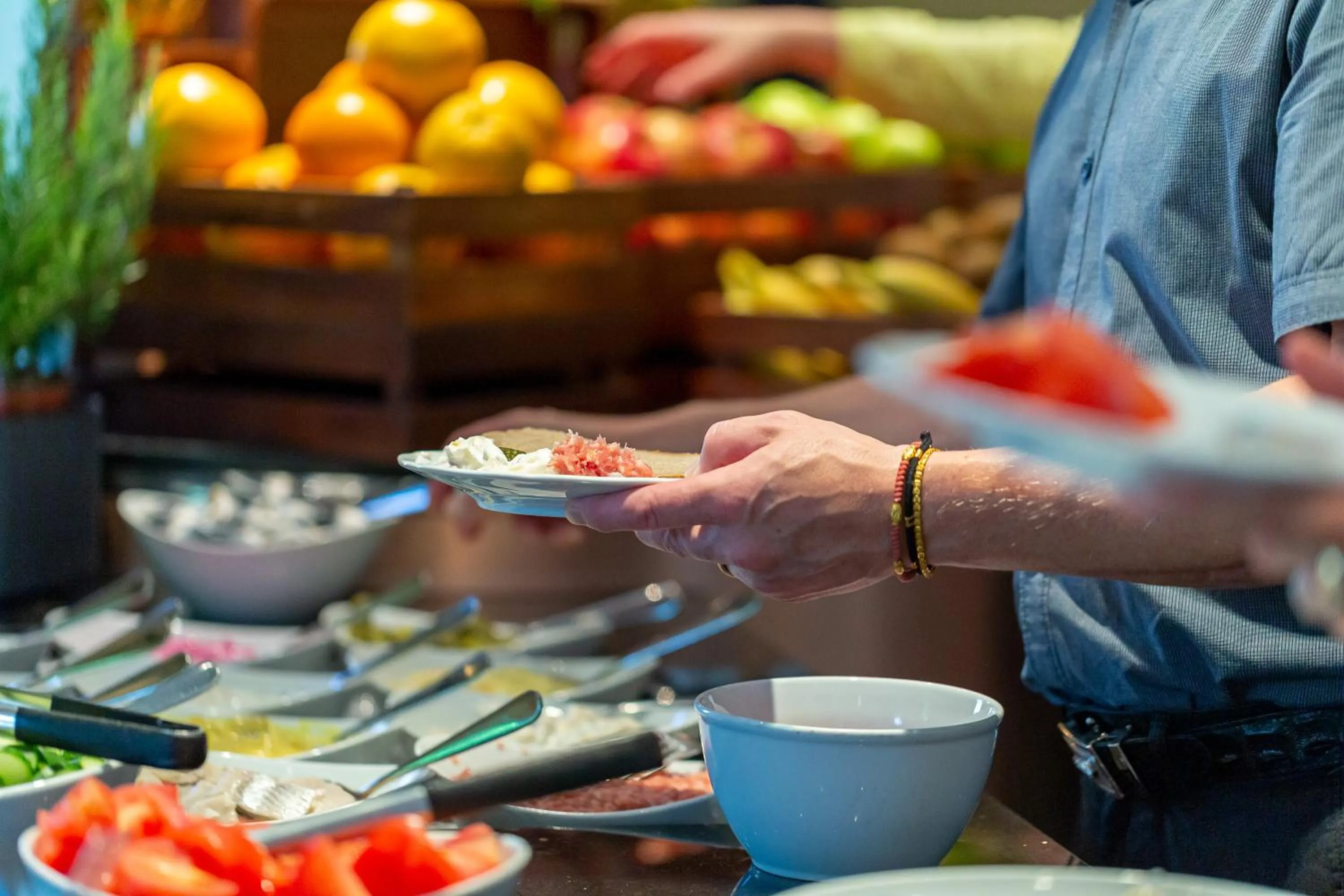 Buffet breakfast in Hotel Europäischer Hof Hamburg