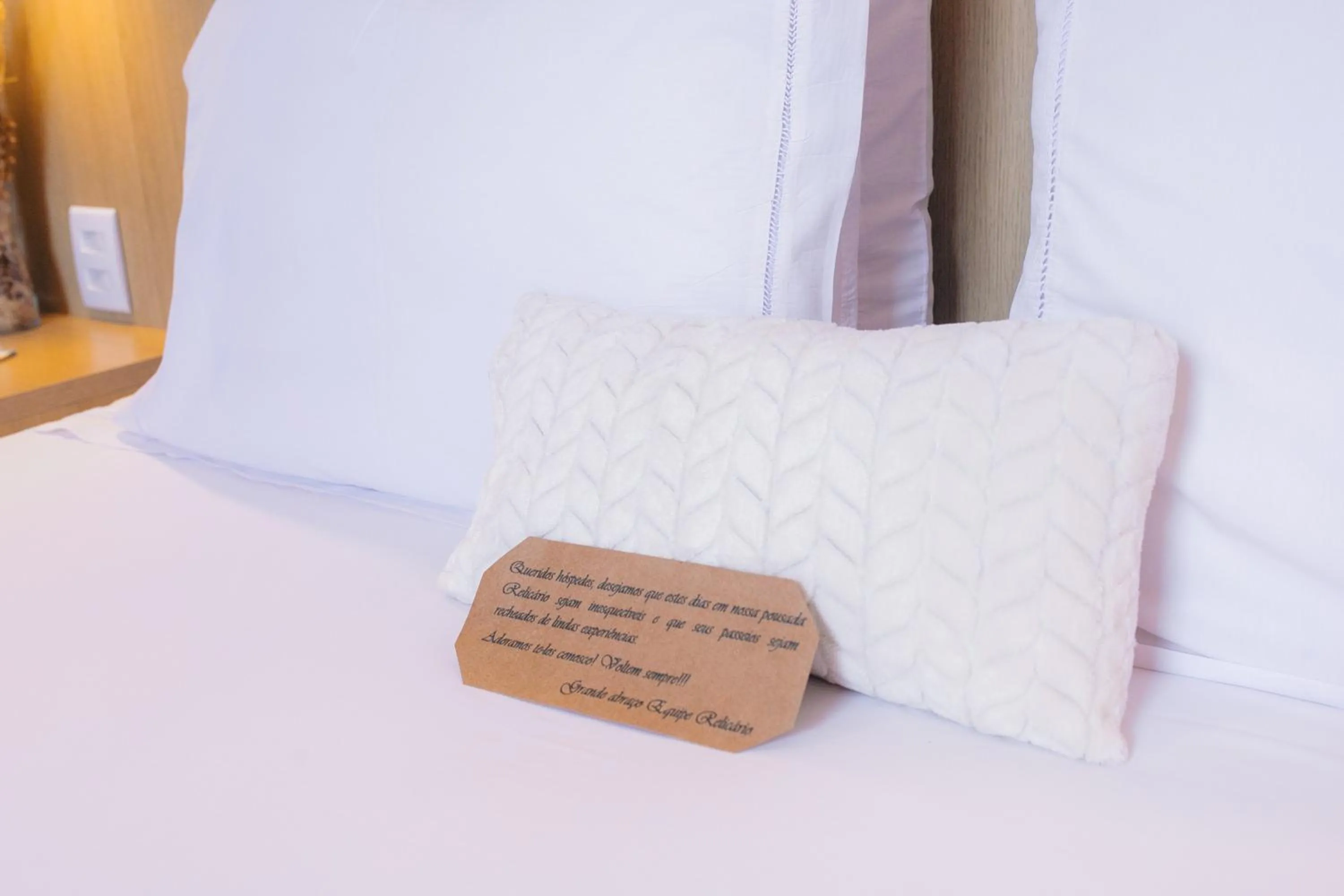 Bed in Pousada Relicário