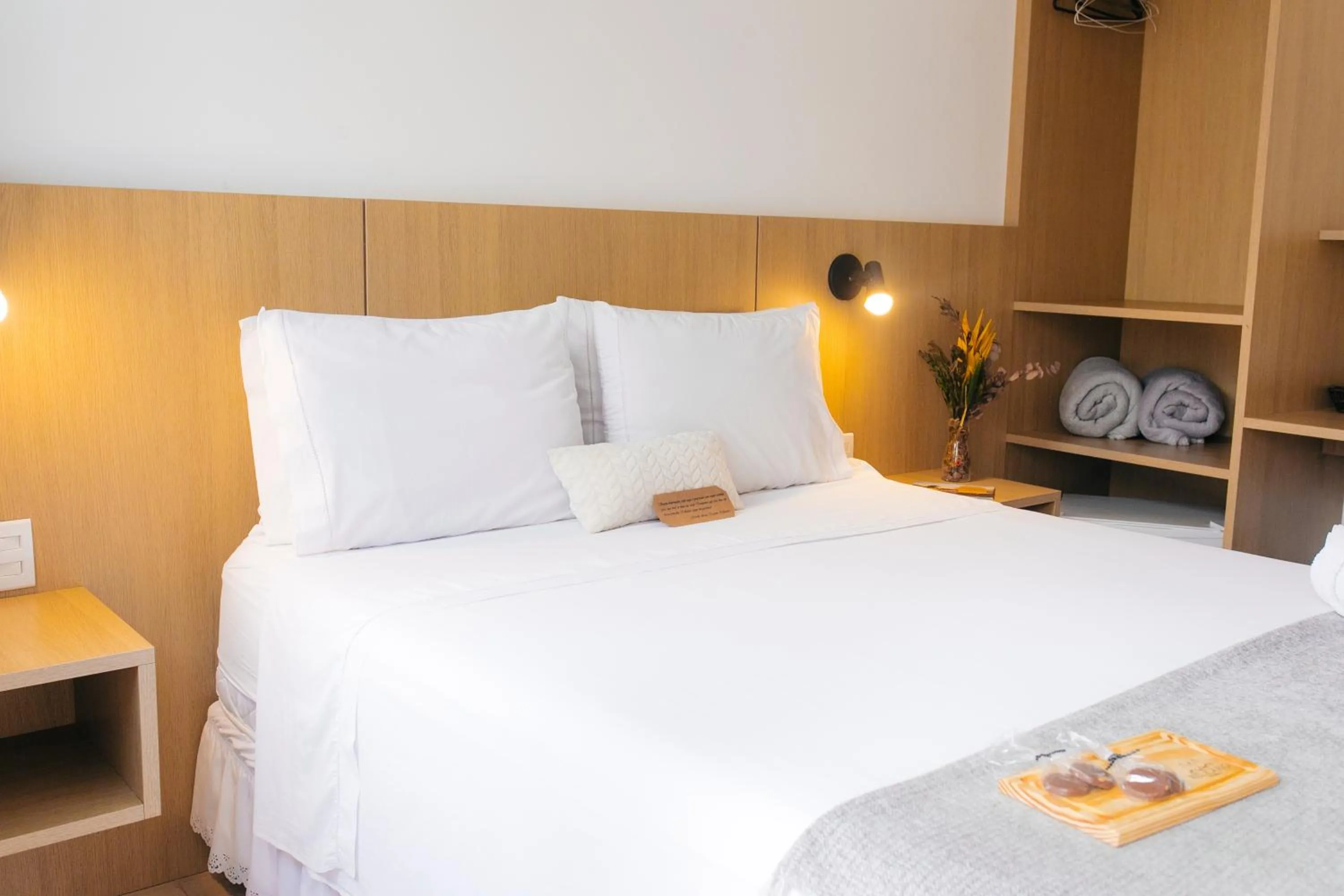 Bed in Pousada Relicário