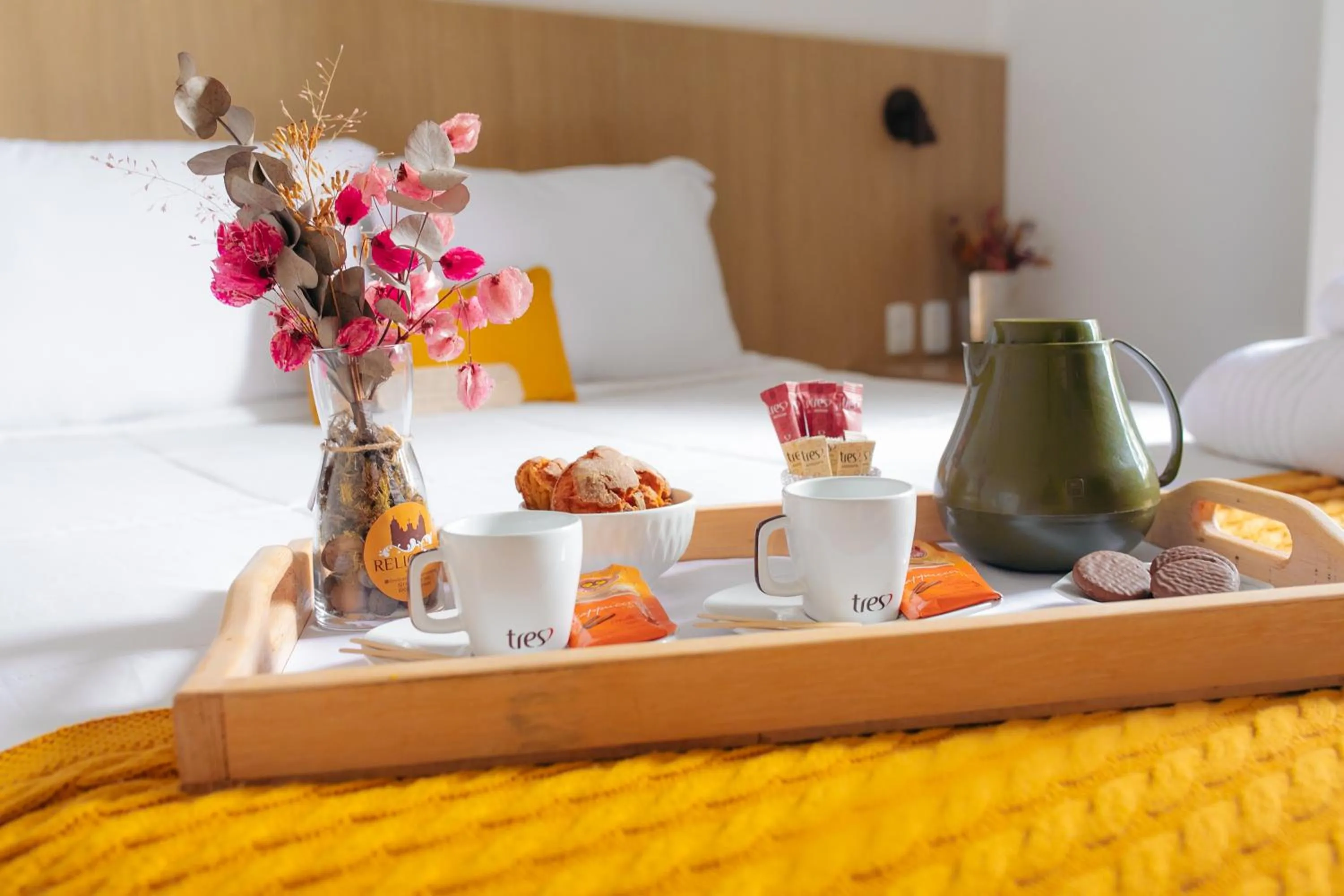 Bed in Pousada Relicário