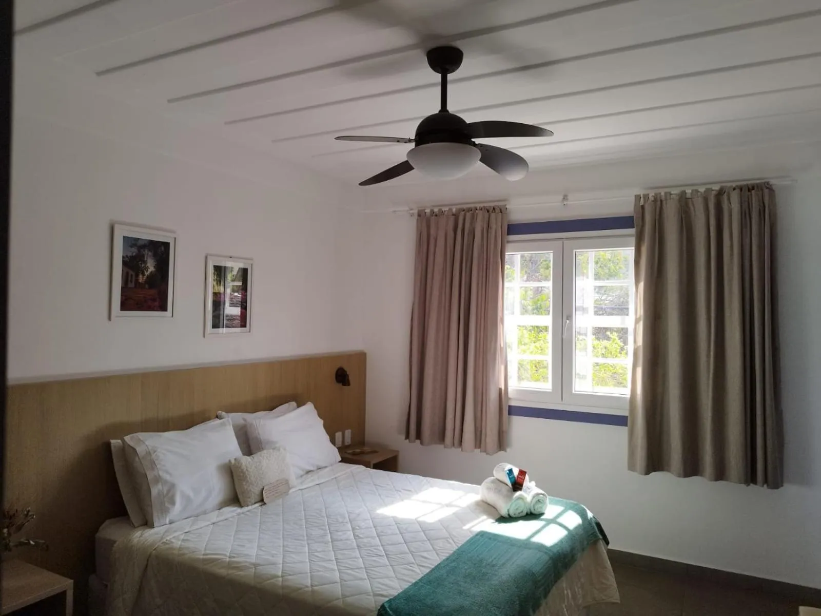 Bed in Pousada Relicário