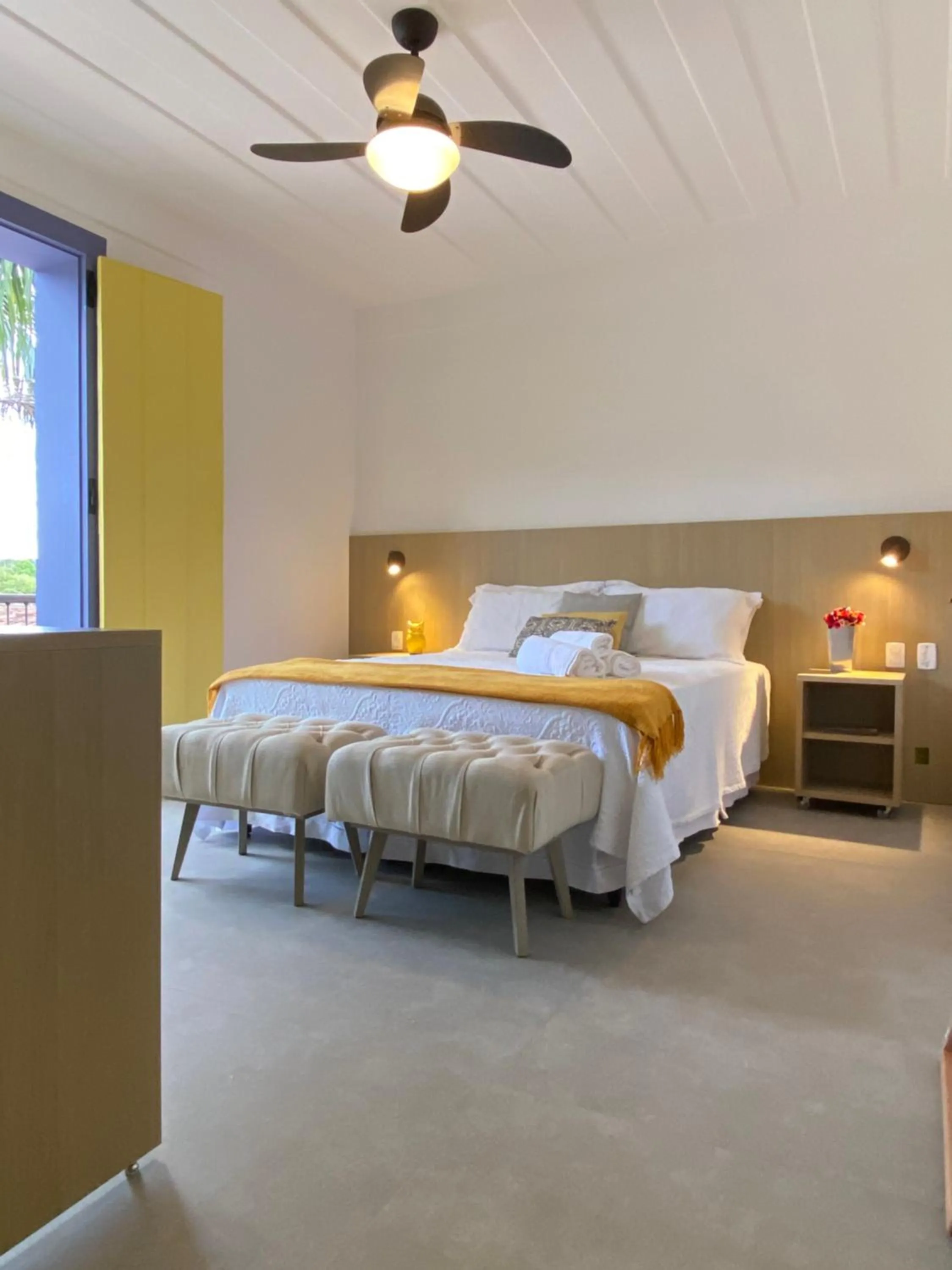 Bed in Pousada Relicário