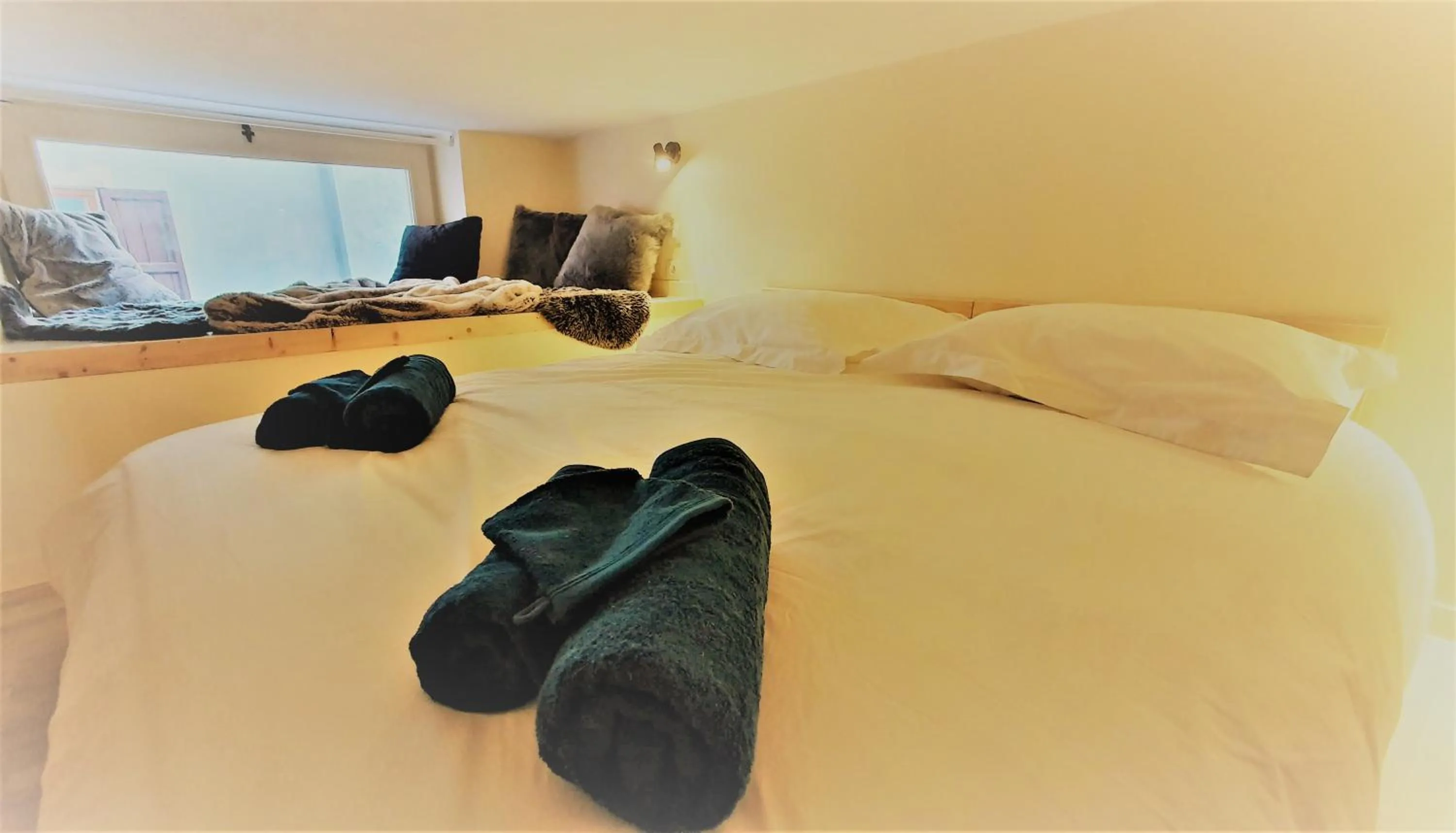 Bedroom, Bed in Panorama apartment Briancon