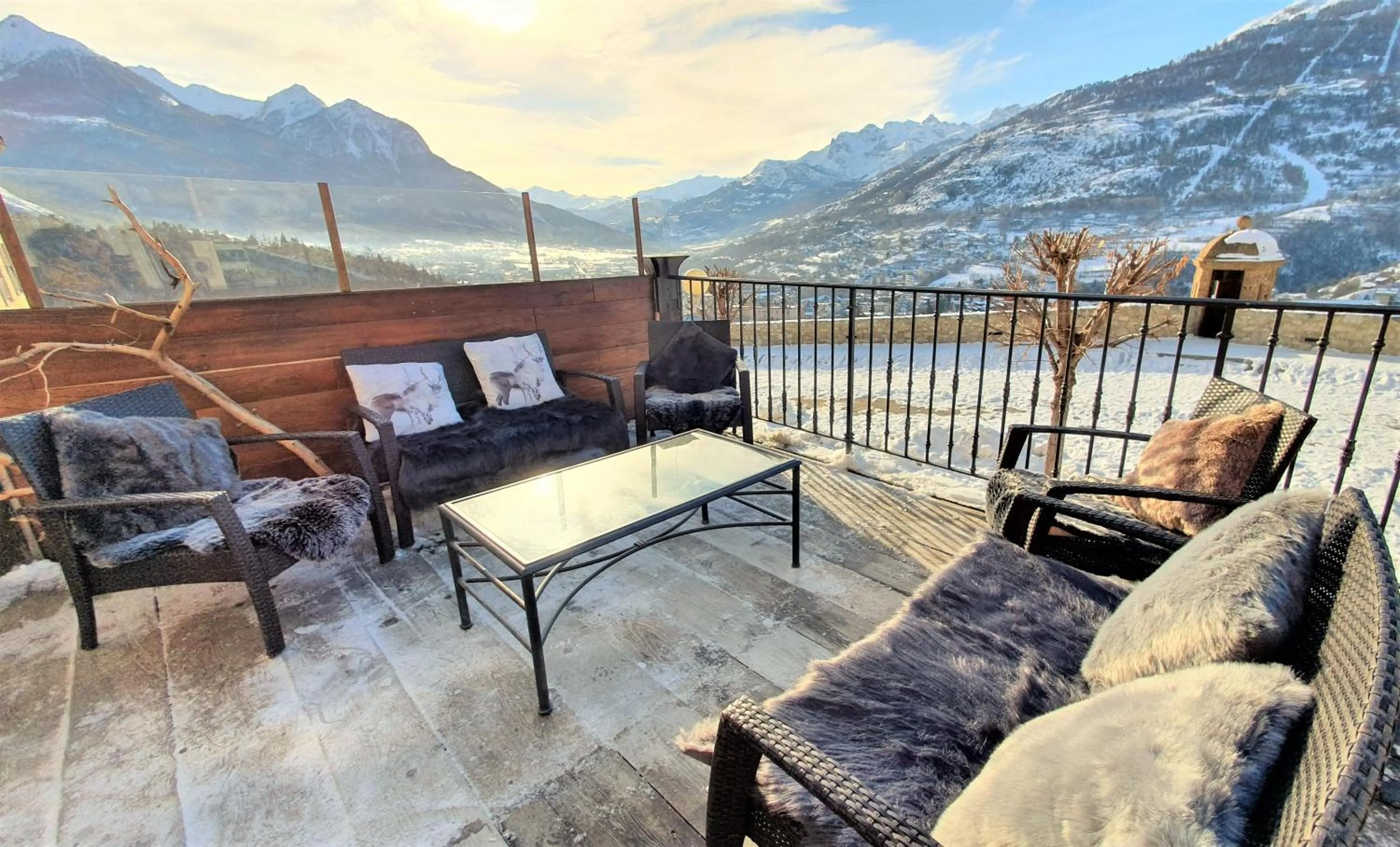 Balcony/Terrace in Panorama apartment Briancon