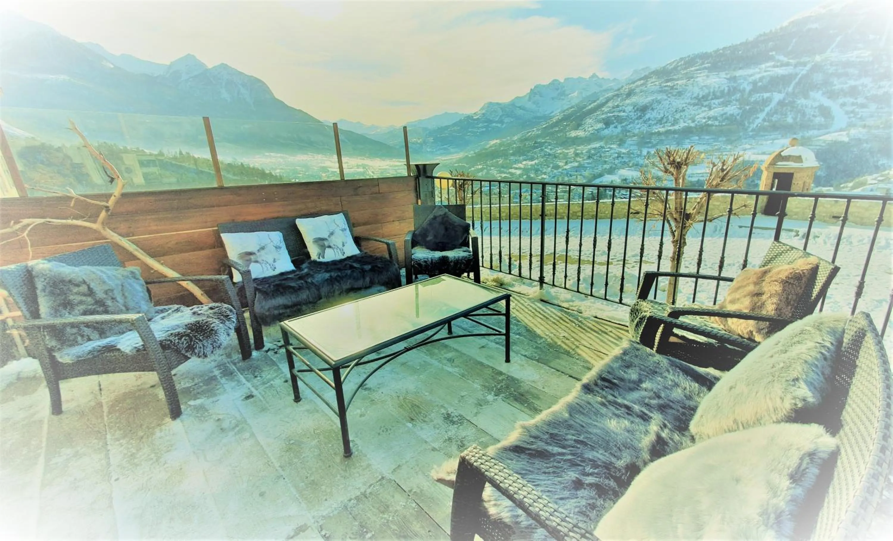 Mountain view in Panorama apartment Briancon