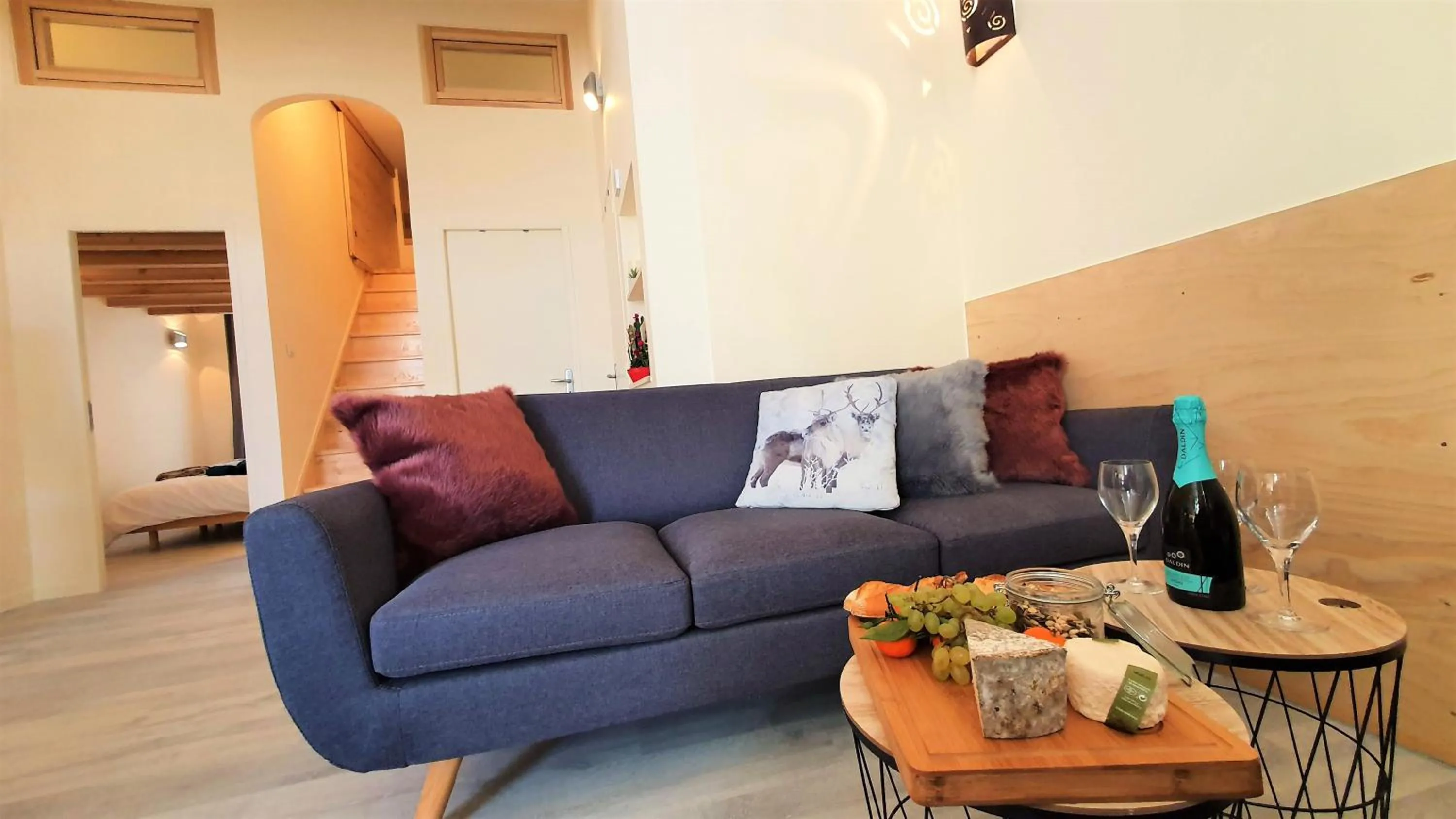 Living room in Panorama apartment Briancon