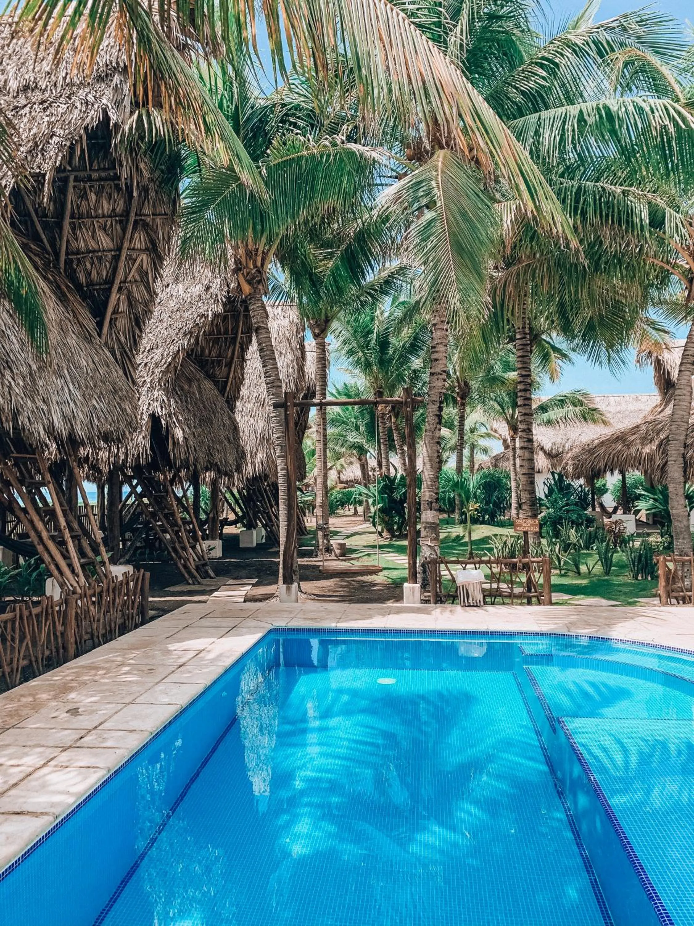 Swimming pool in Paredon Surf House
