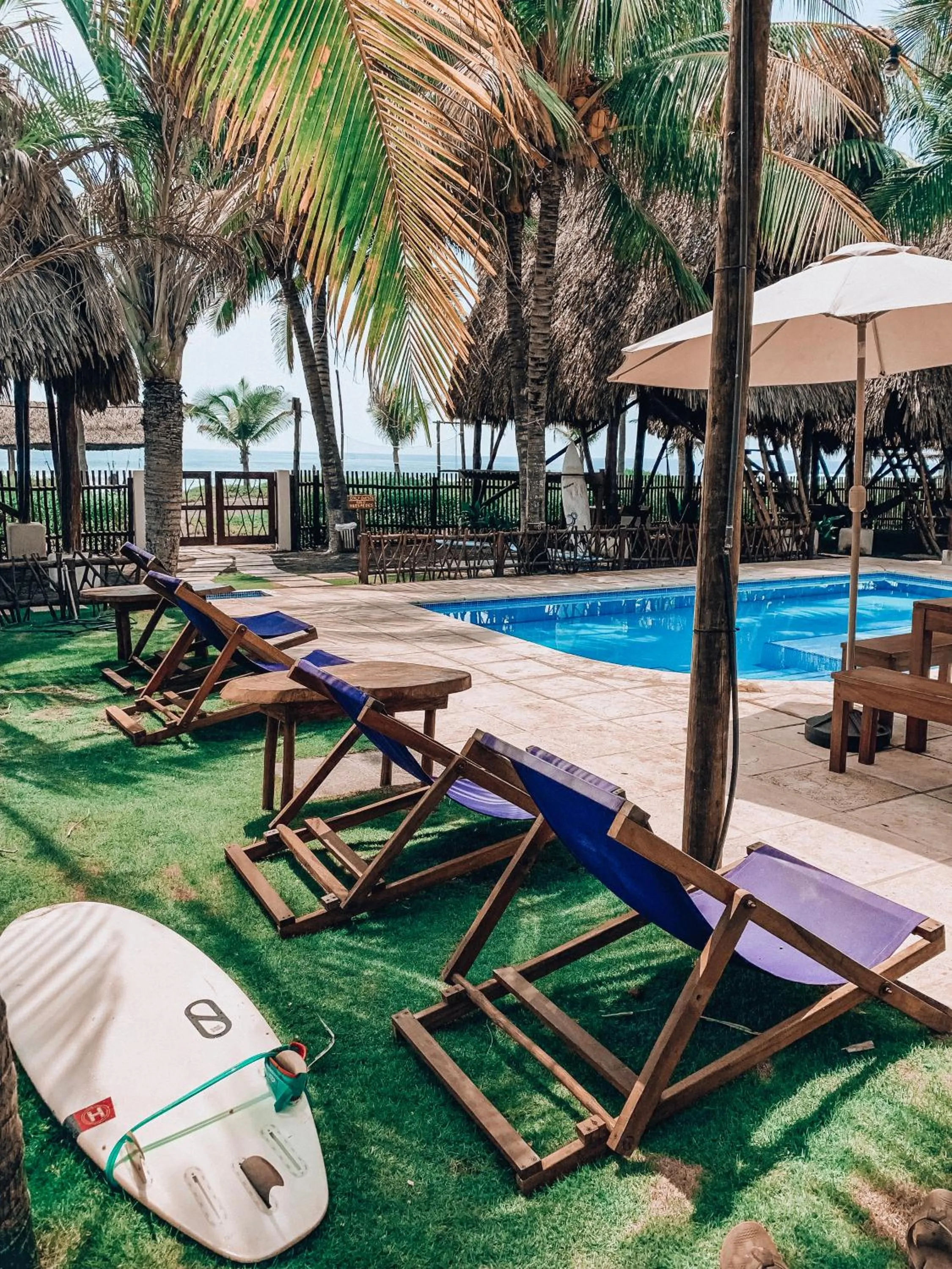 Swimming pool in Paredon Surf House