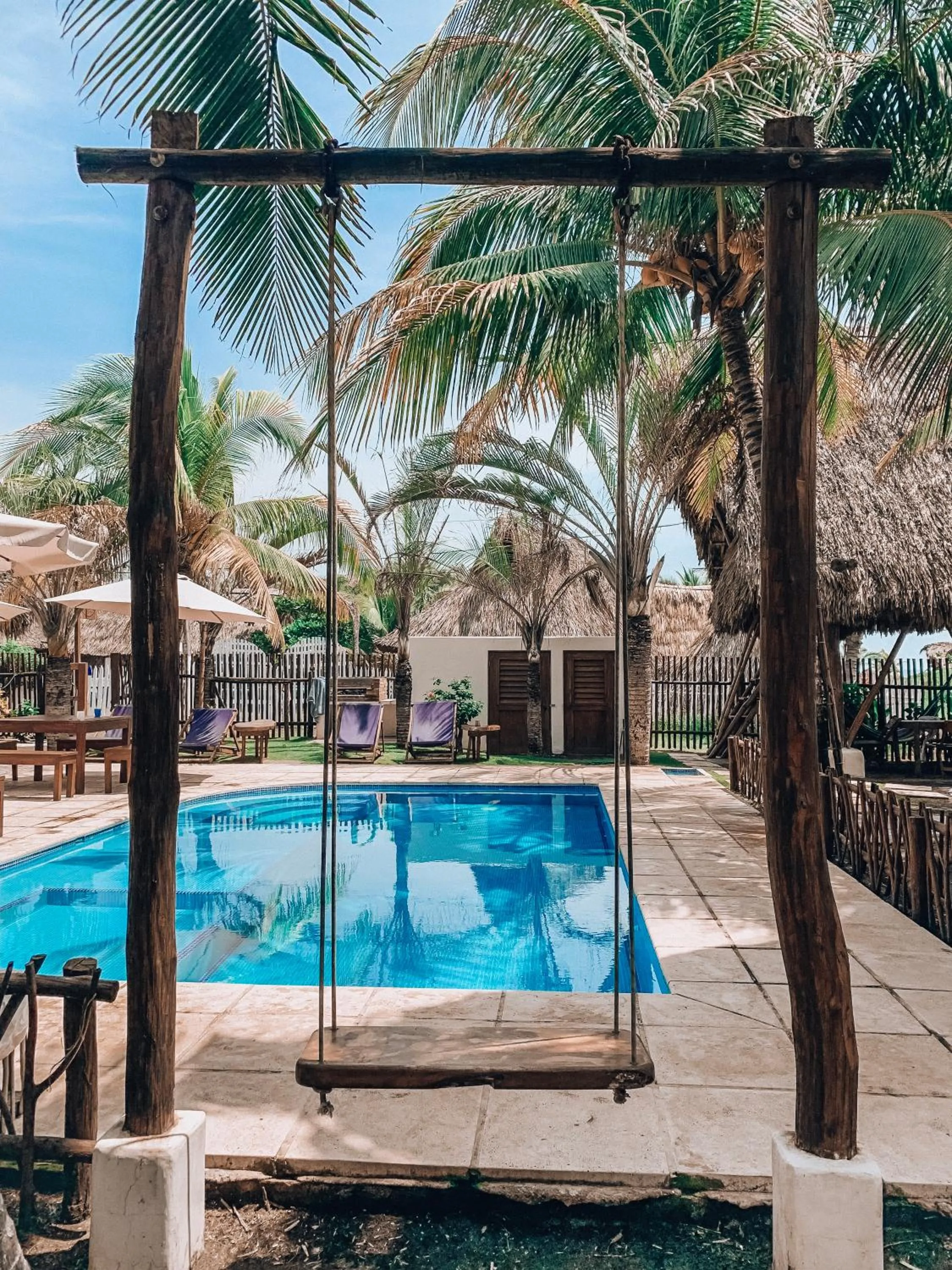 Swimming pool in Paredon Surf House