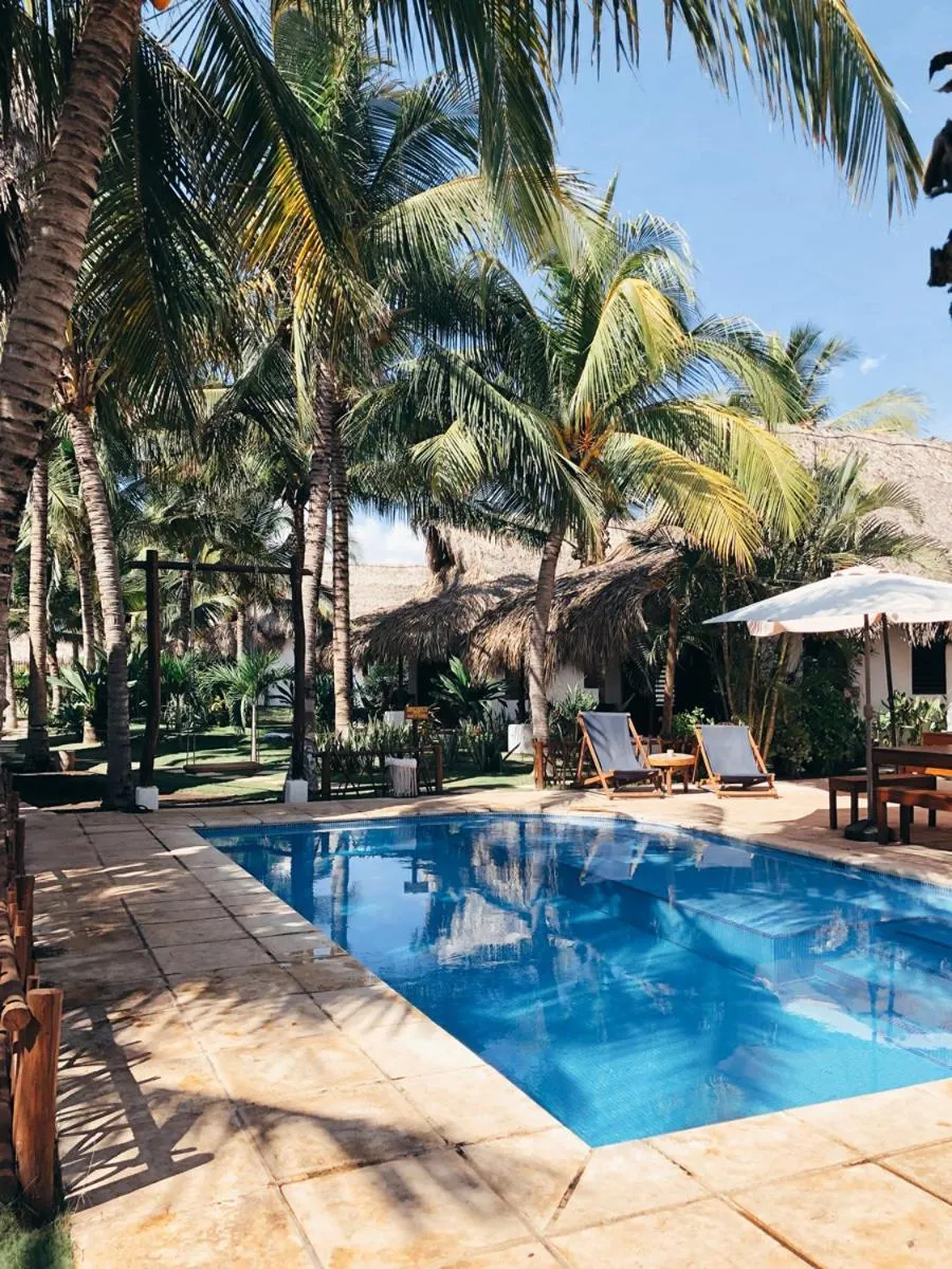 Swimming pool in Paredon Surf House