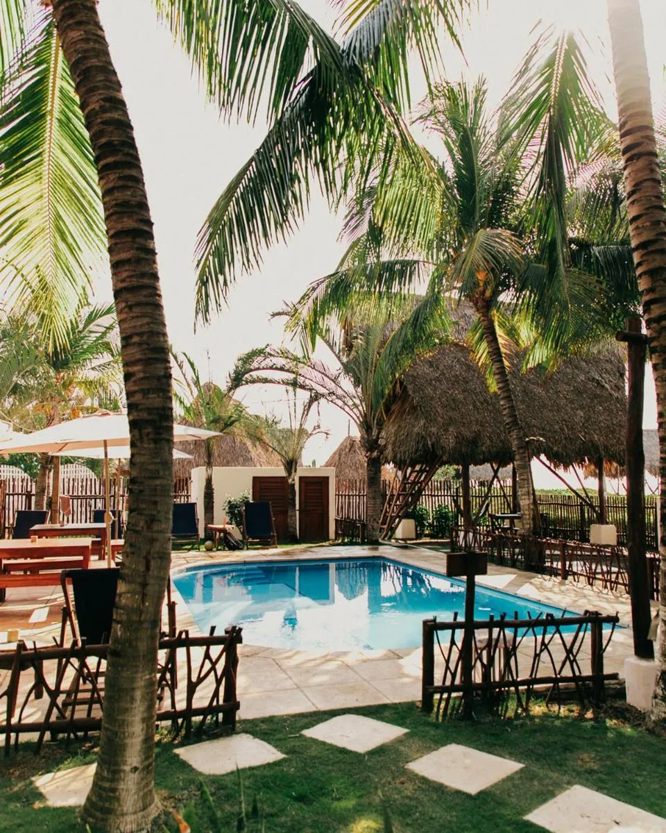 Swimming pool in Paredon Surf House