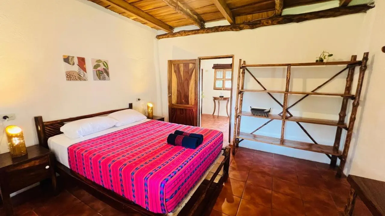 Bed in Paredon Surf House