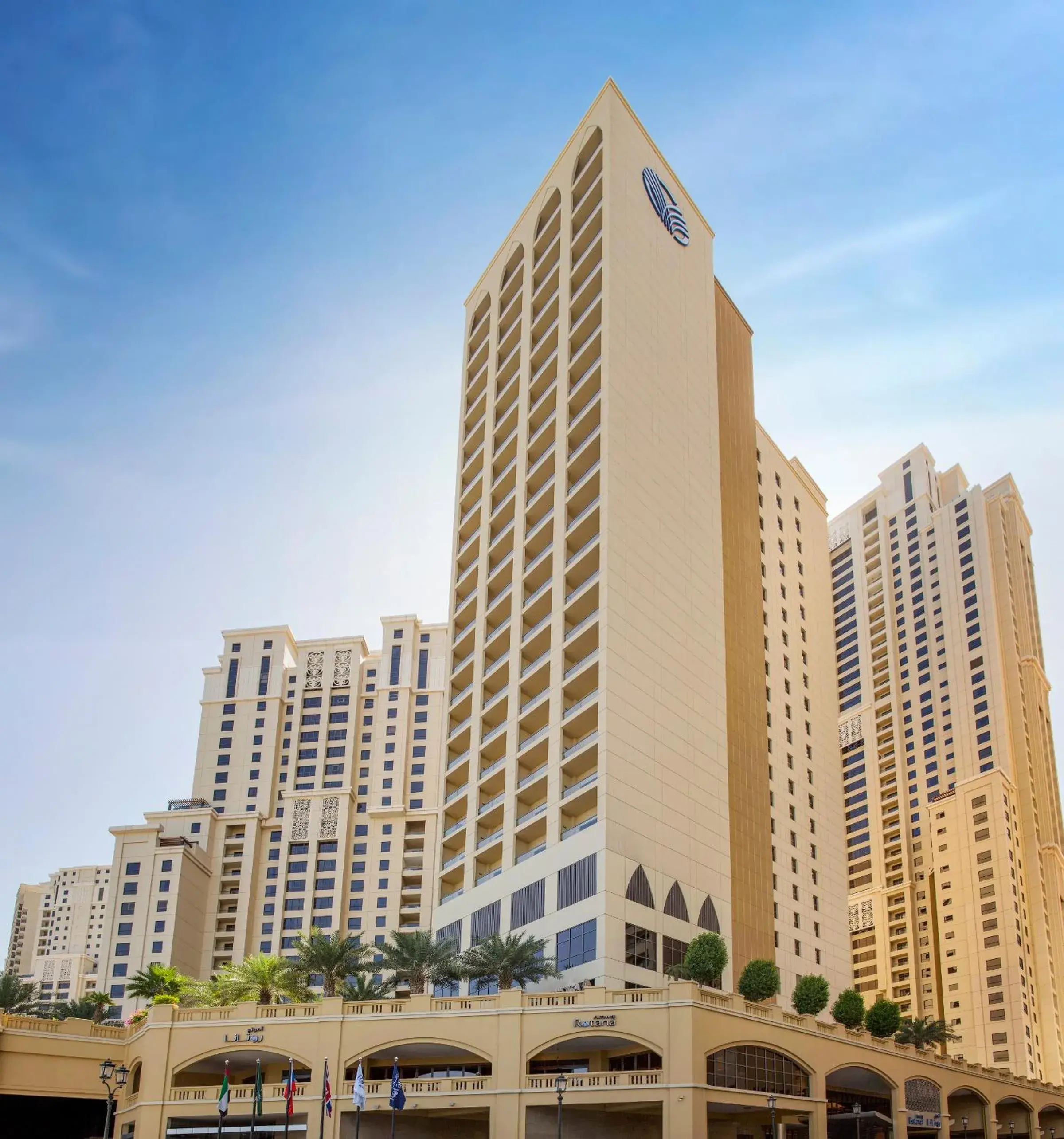 Property building in Amwaj Rotana, Jumeirah Beach - Dubai Property building in Amwaj Rotana, Jumeirah Beach - Dubai