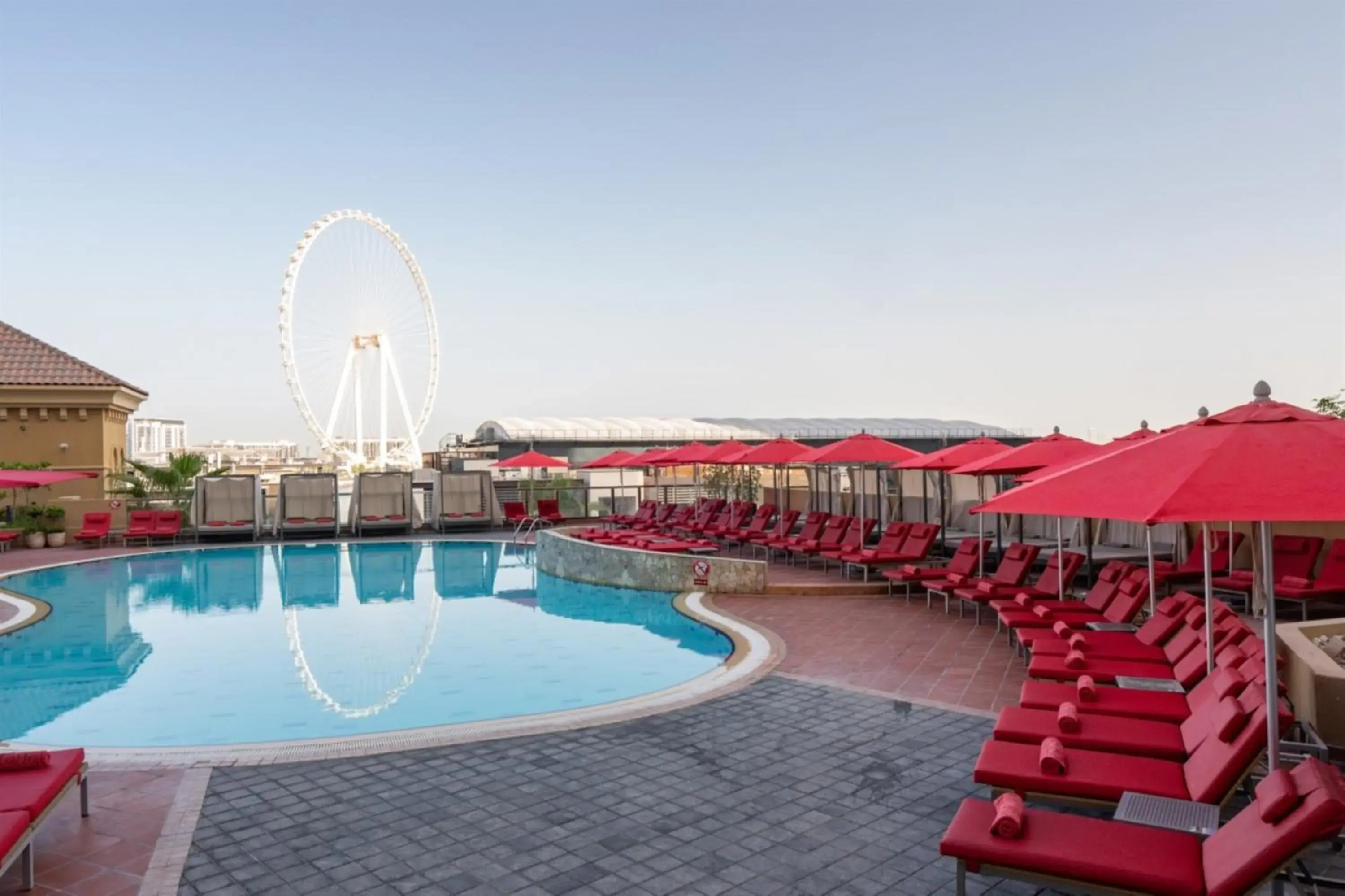 Swimming pool in Amwaj Rotana, Jumeirah Beach - Dubai Swimming pool in Amwaj Rotana, Jumeirah Beach - Dubai