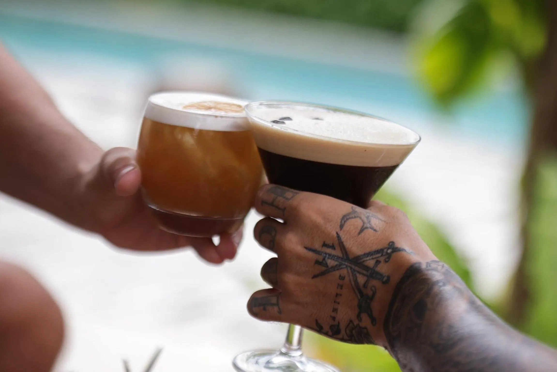 Drinks in Surfing Temple Boutique Hotel