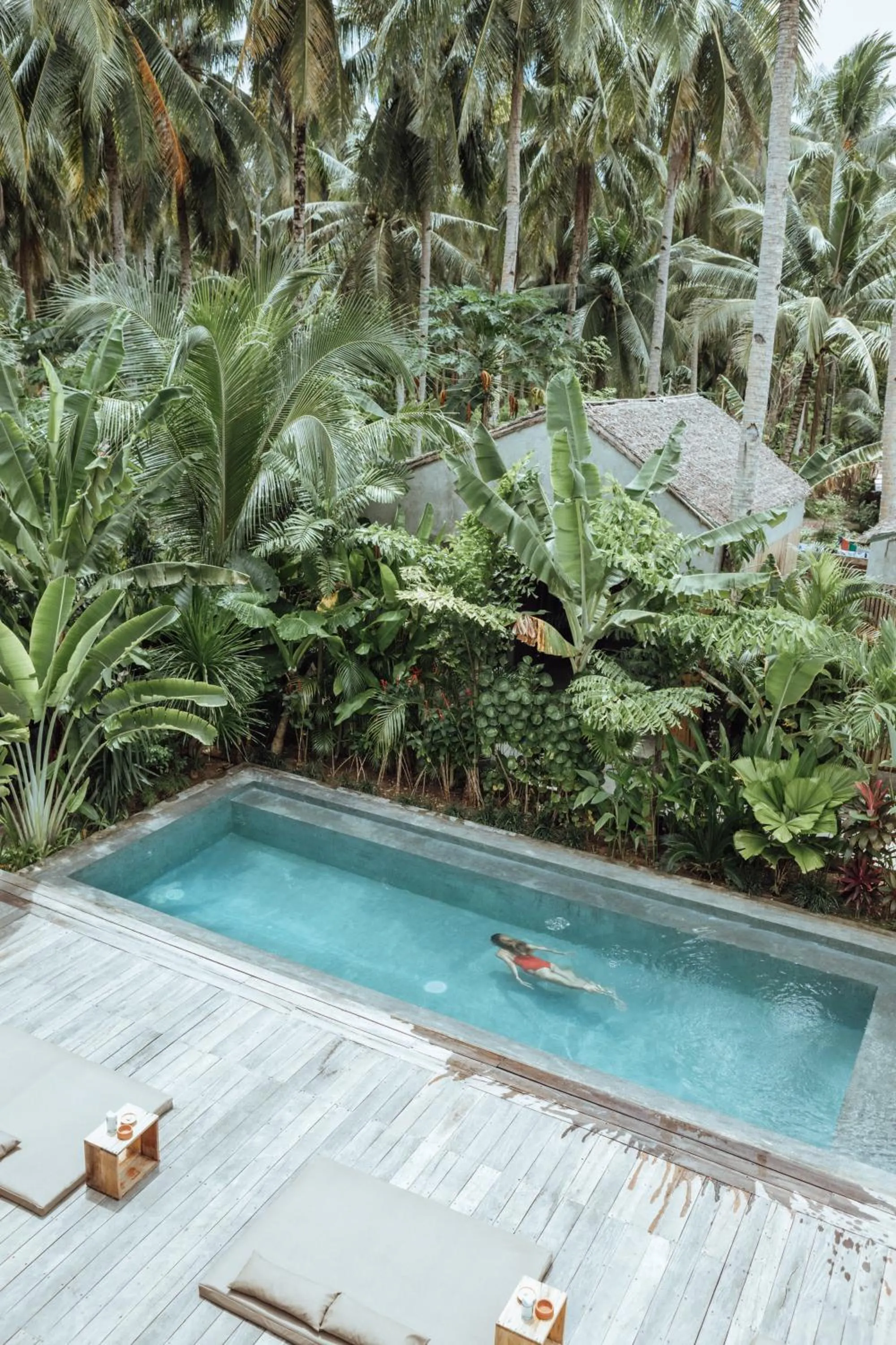 Swimming pool in Surfing Temple Boutique Hotel