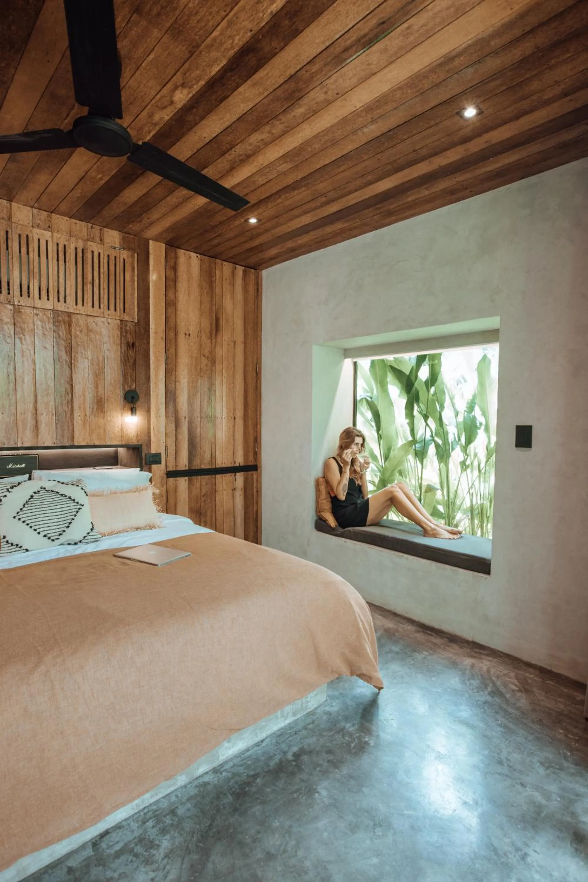 Bedroom, Bed in Surfing Temple Boutique Hotel