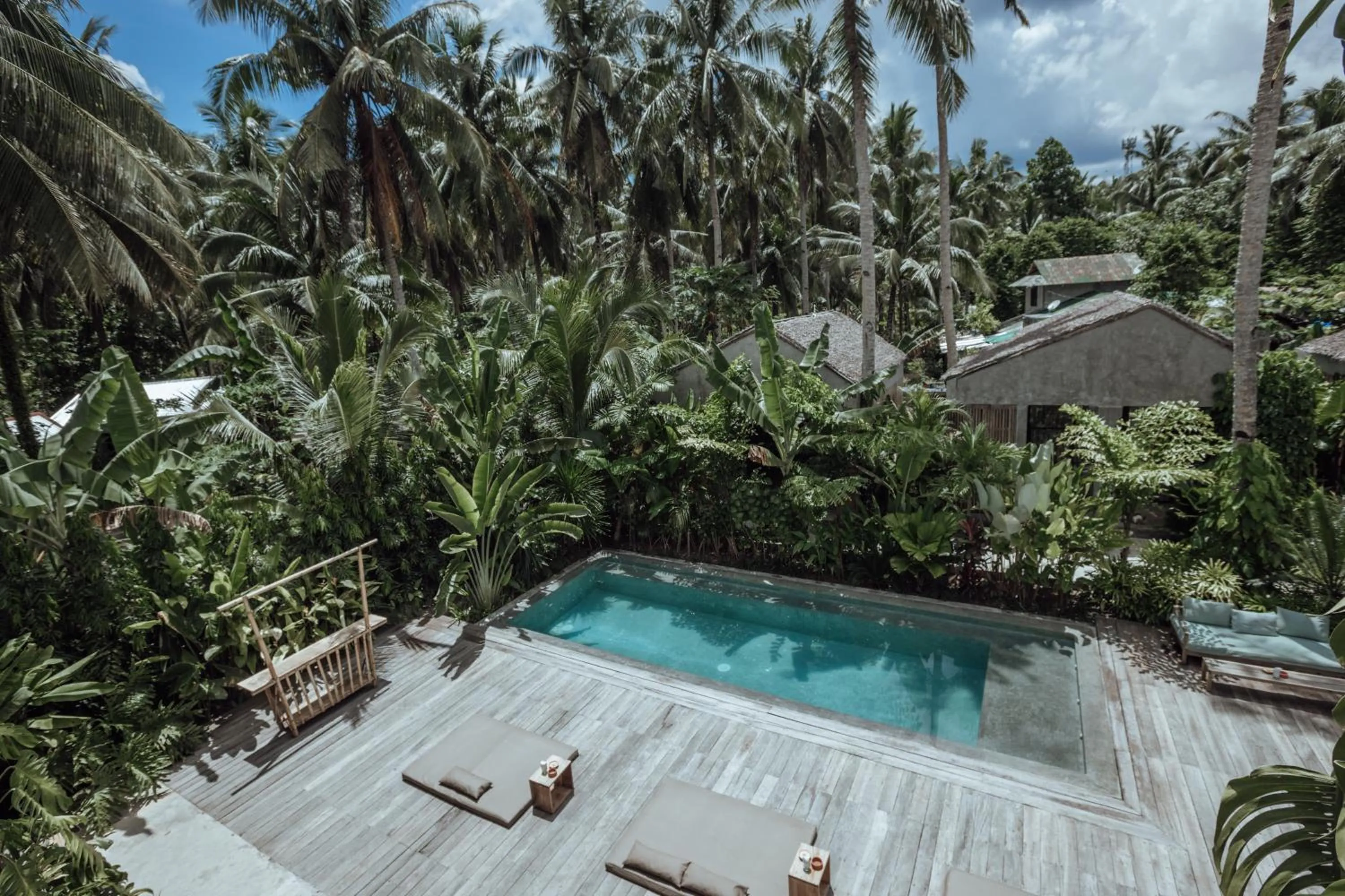 Swimming pool in Surfing Temple Boutique Hotel