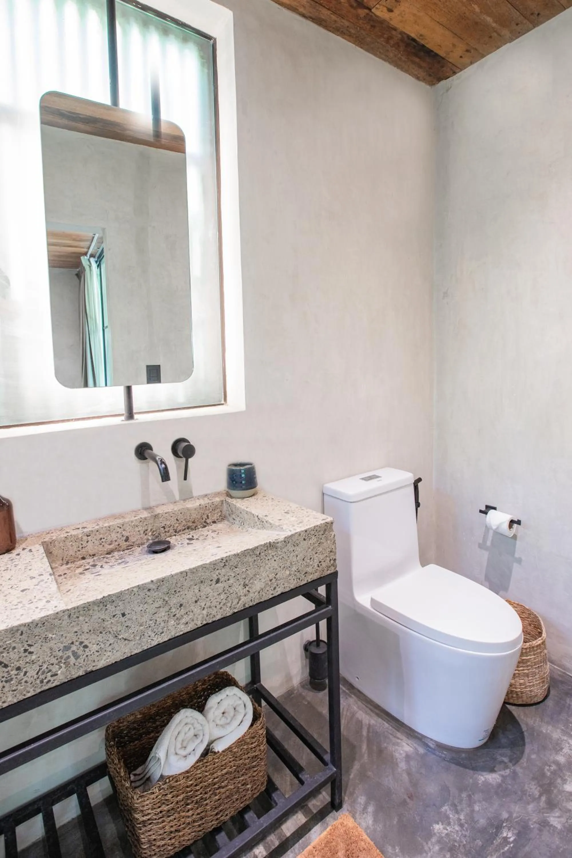 Toilet in Surfing Temple Boutique Hotel