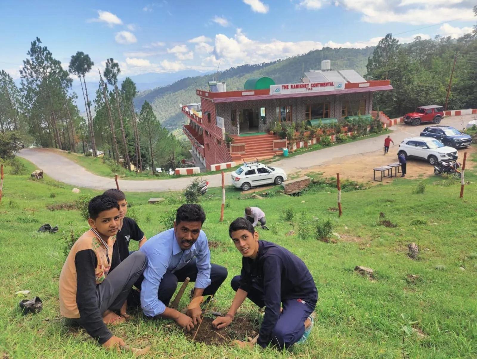 Garden view in The Ranikhet Continental