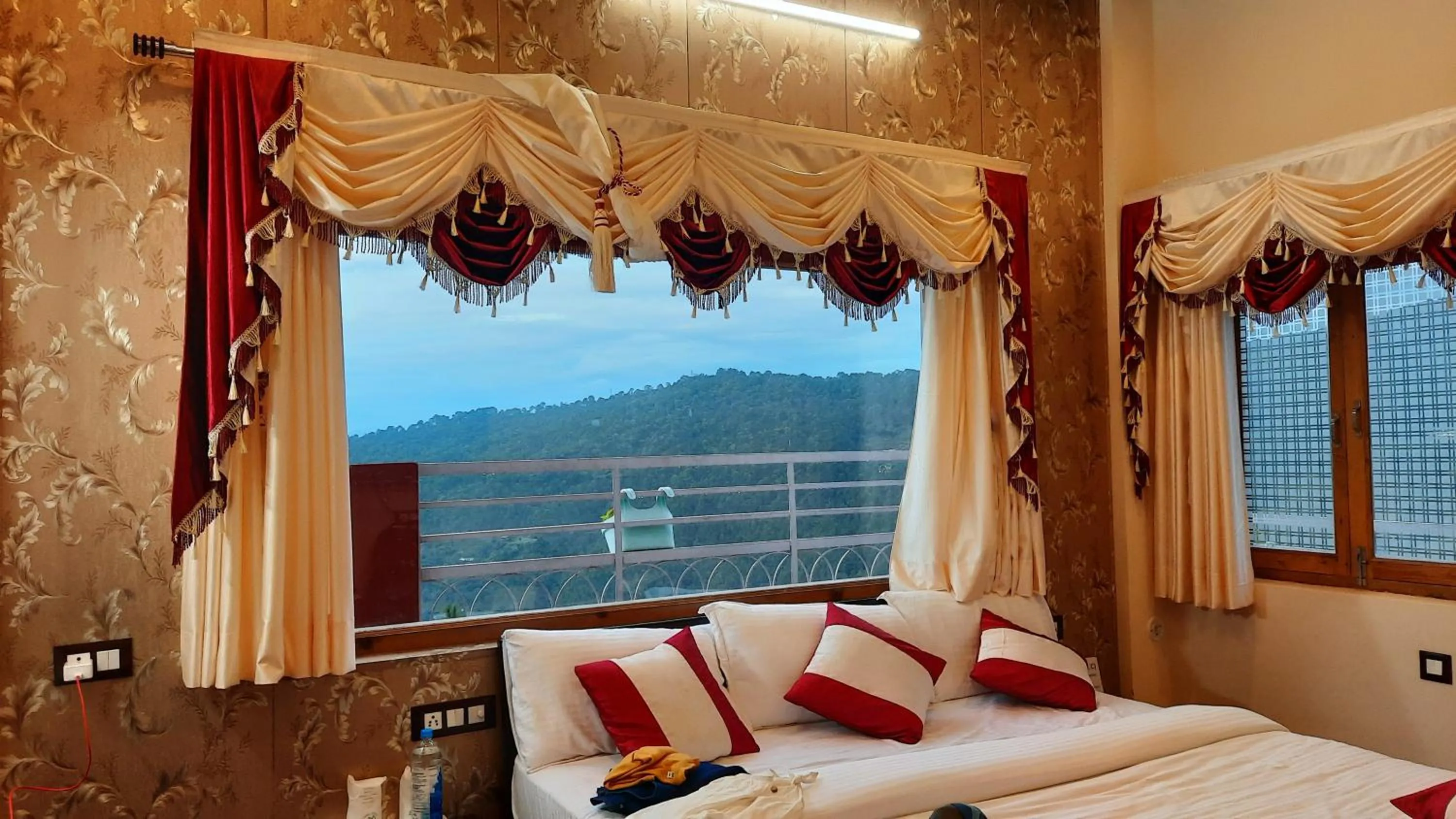 View (from property/room), Bed in The Ranikhet Continental