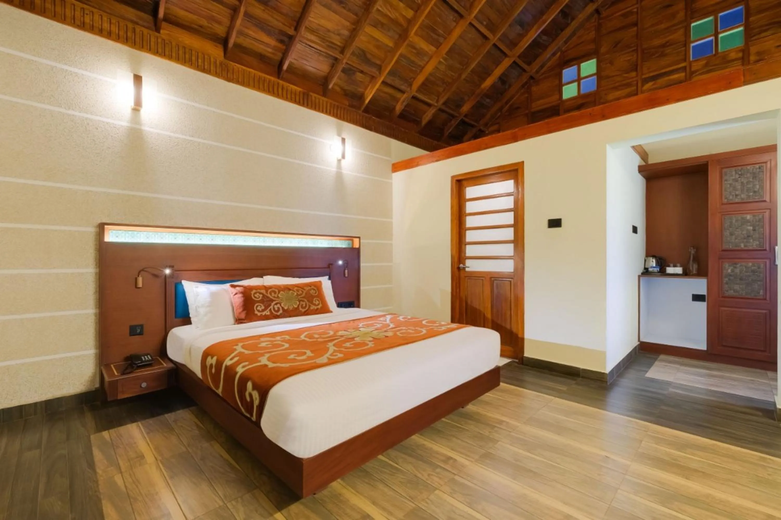 Bed in Southern Panorama Indriya Resorts & Spa