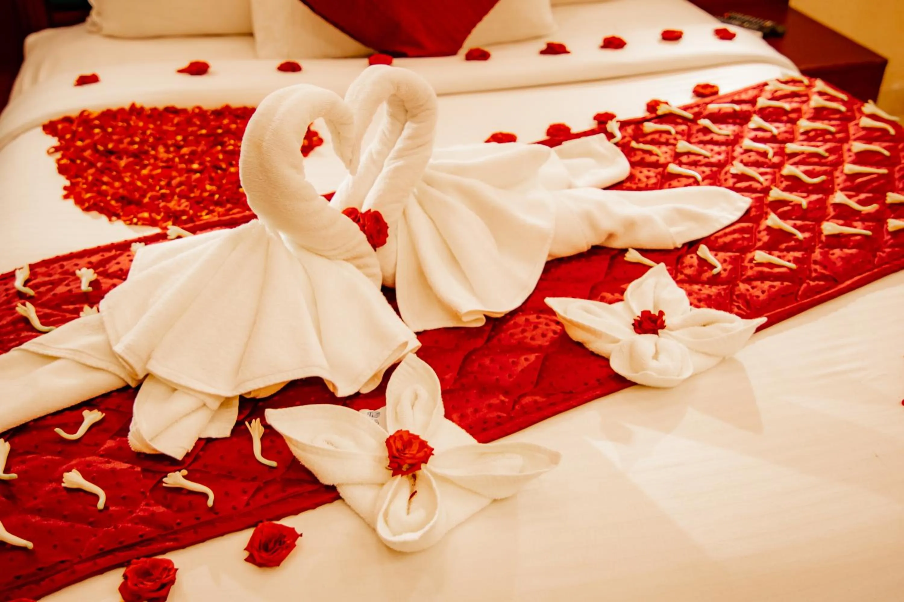 Bed in Southern Panorama Indriya Resorts & Spa