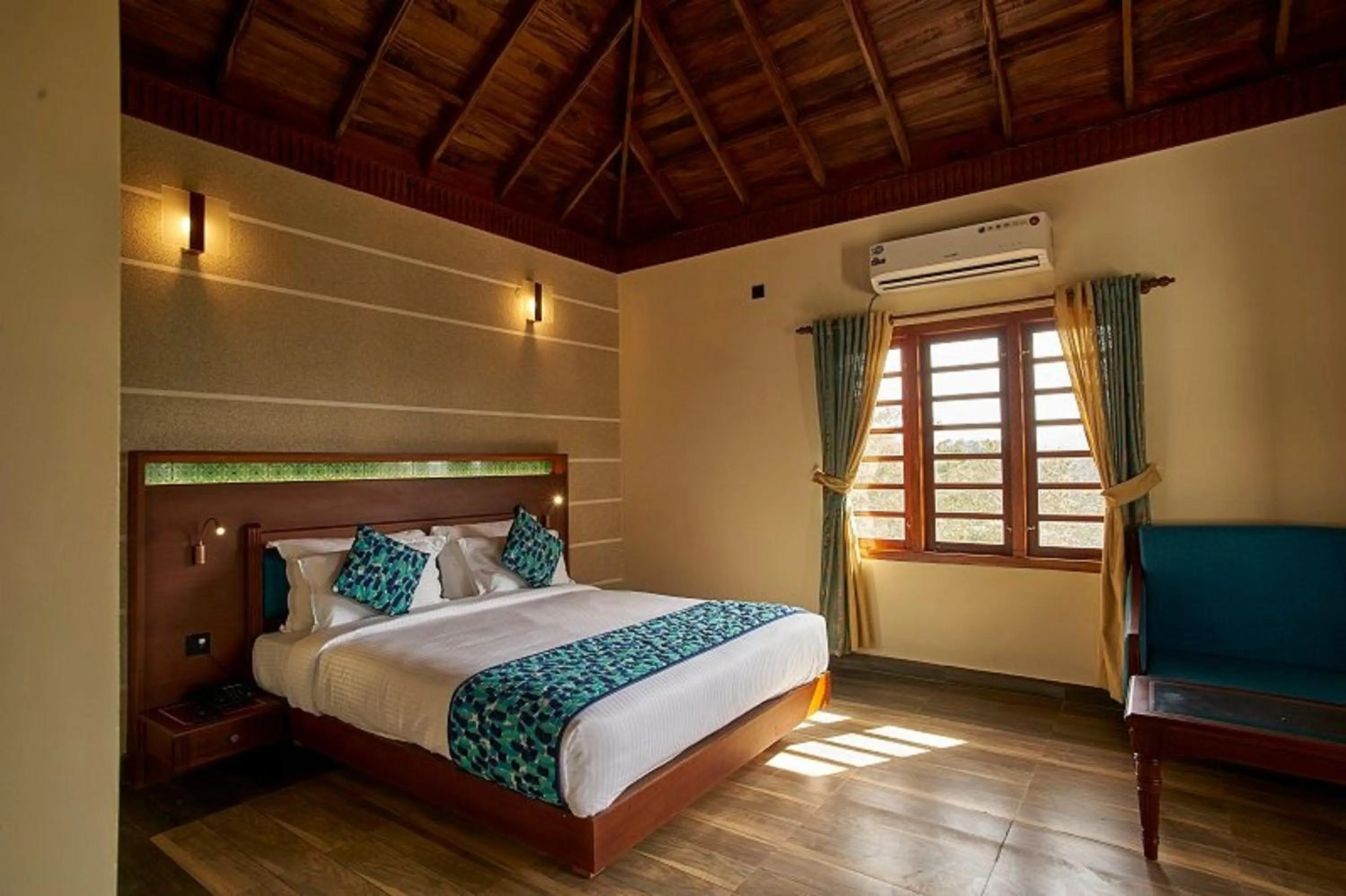 Bed in Southern Panorama Indriya Resorts & Spa