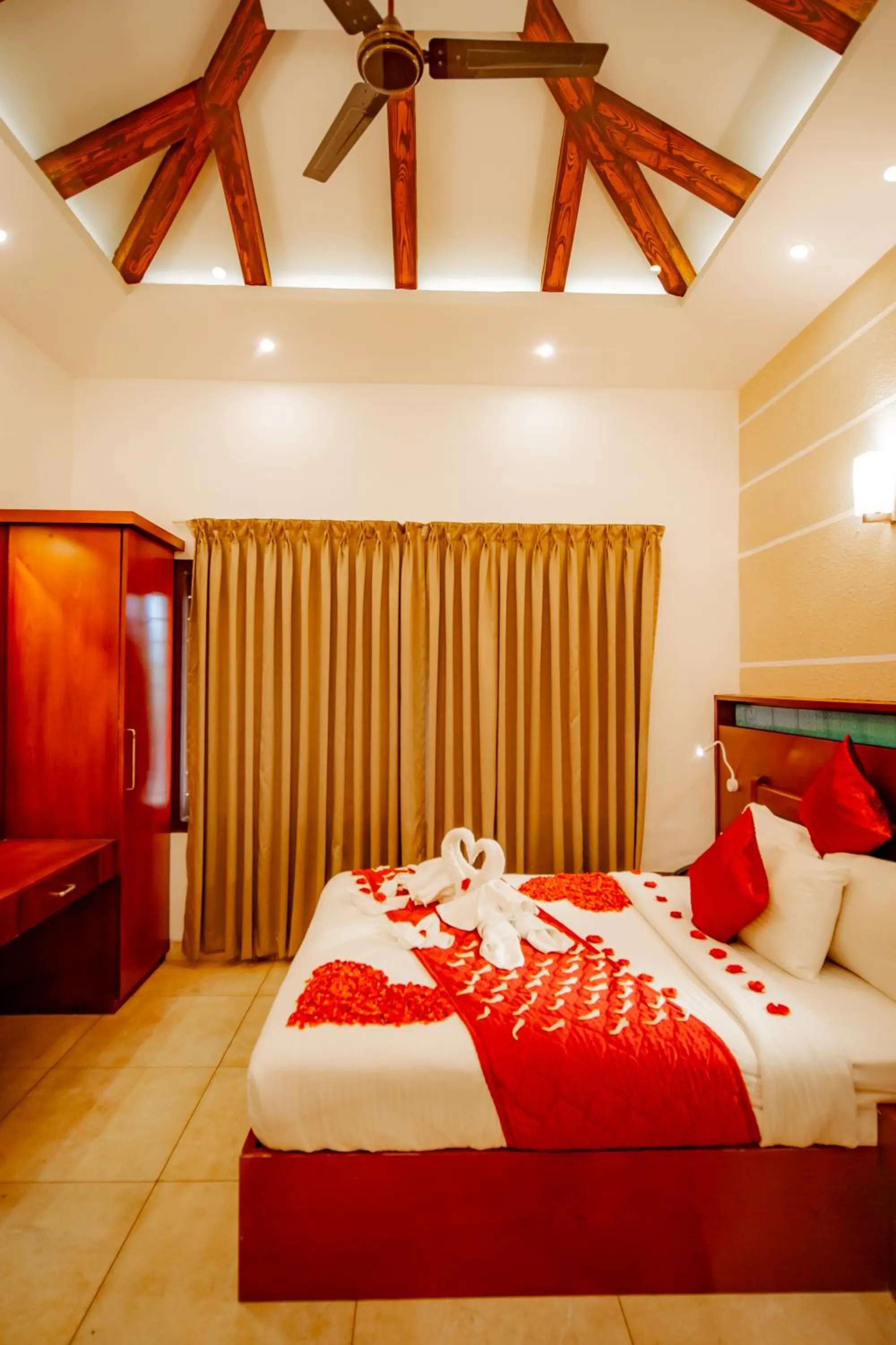 Bed in Southern Panorama Indriya Resorts & Spa