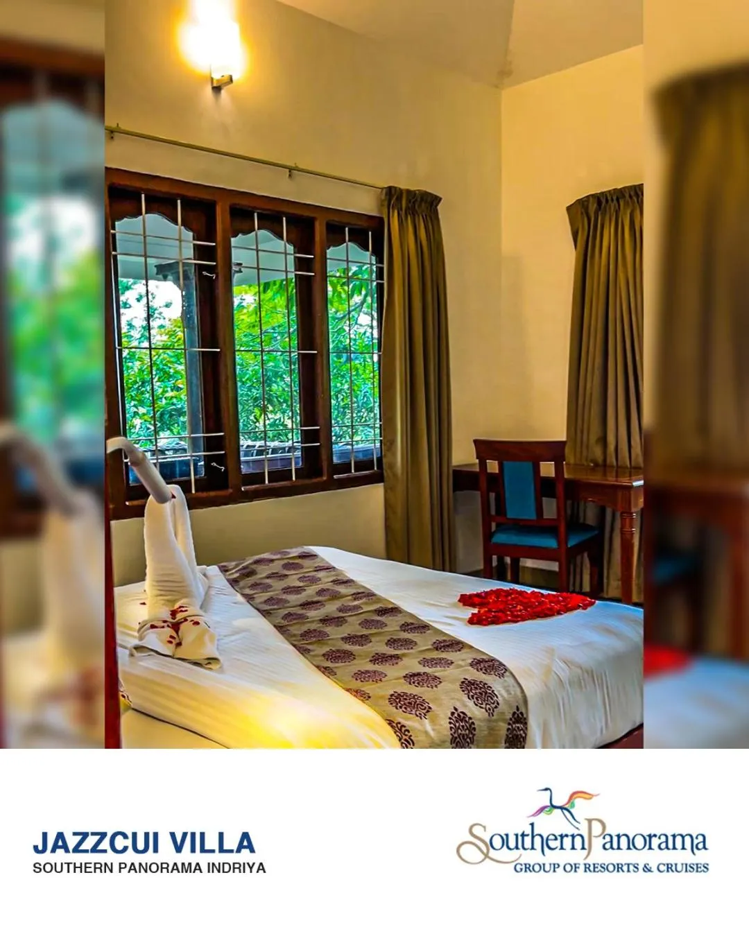 Bed in Southern Panorama Indriya Resorts & Spa