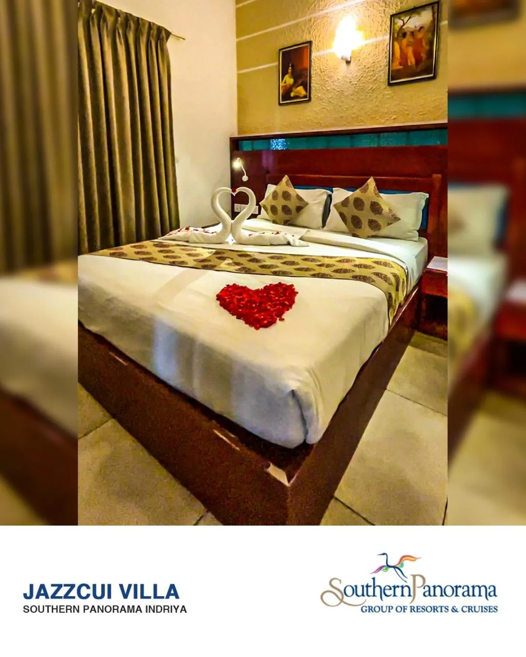 Bed in Southern Panorama Indriya Resorts & Spa