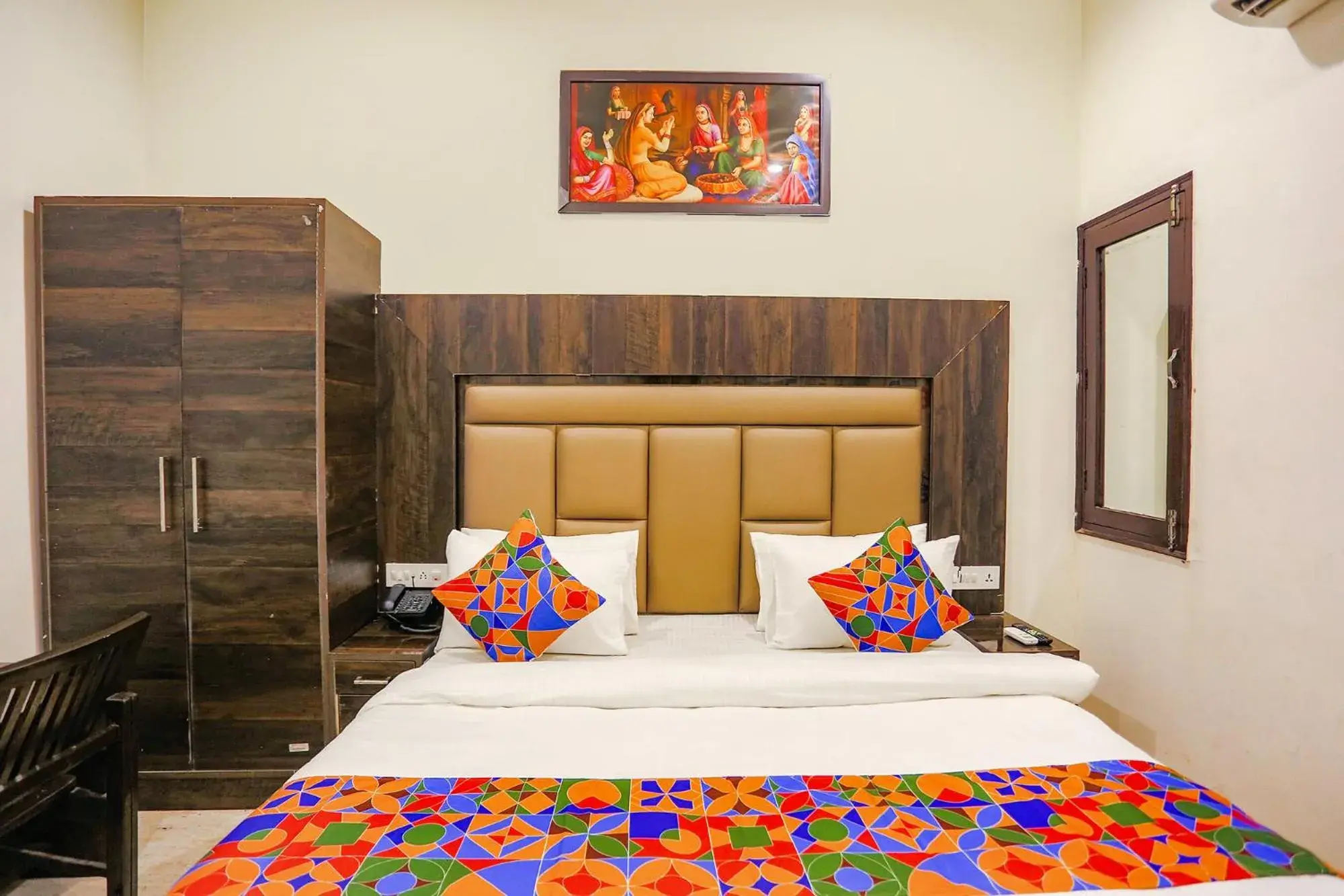 Bed in FabHotel The Kiara Near IGI Delhi Airport Bed in FabHotel The Kiara Near IGI Delhi Airport