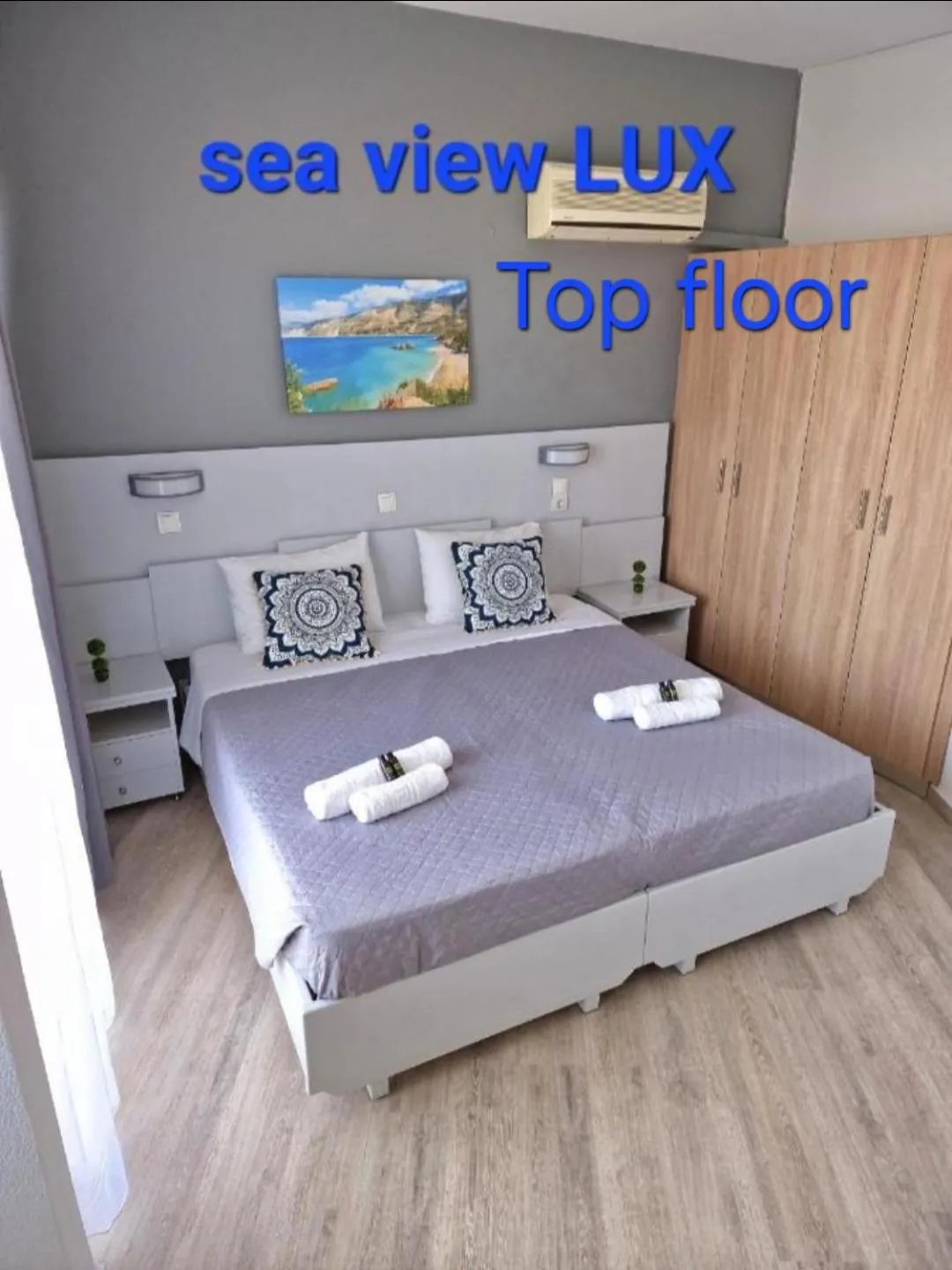 Bed in BLUE EYES APARTMENTS