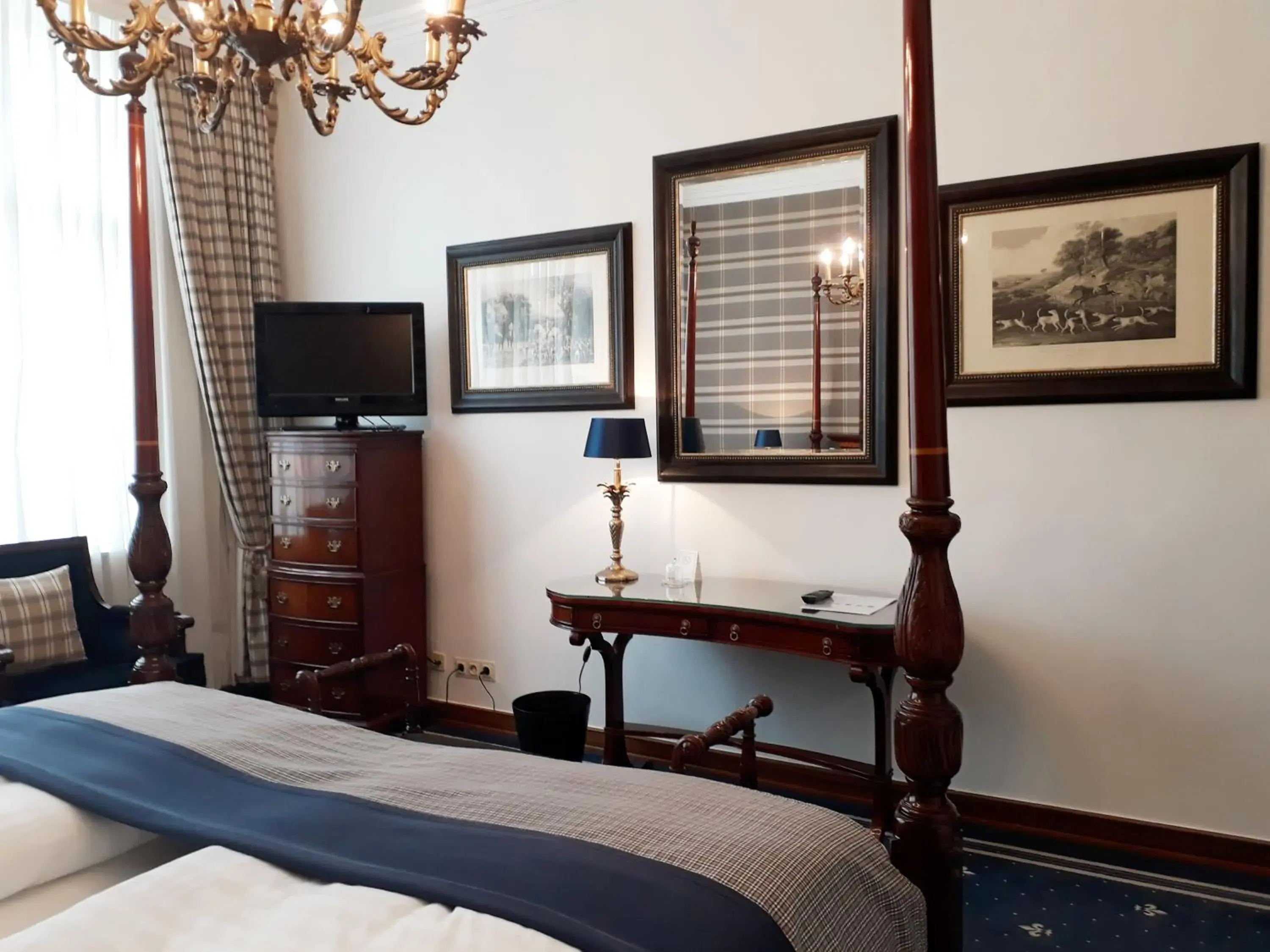 Decorative detail, Bed in Hotel Windsor Decorative detail, Bed in Hotel Windsor