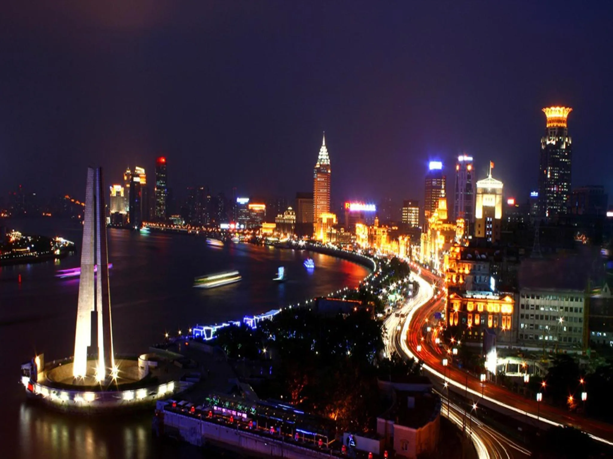 City view in Broadway Mansions Hotel - On the Bund - Journey Through Time Old Shanghai Republic Dreams