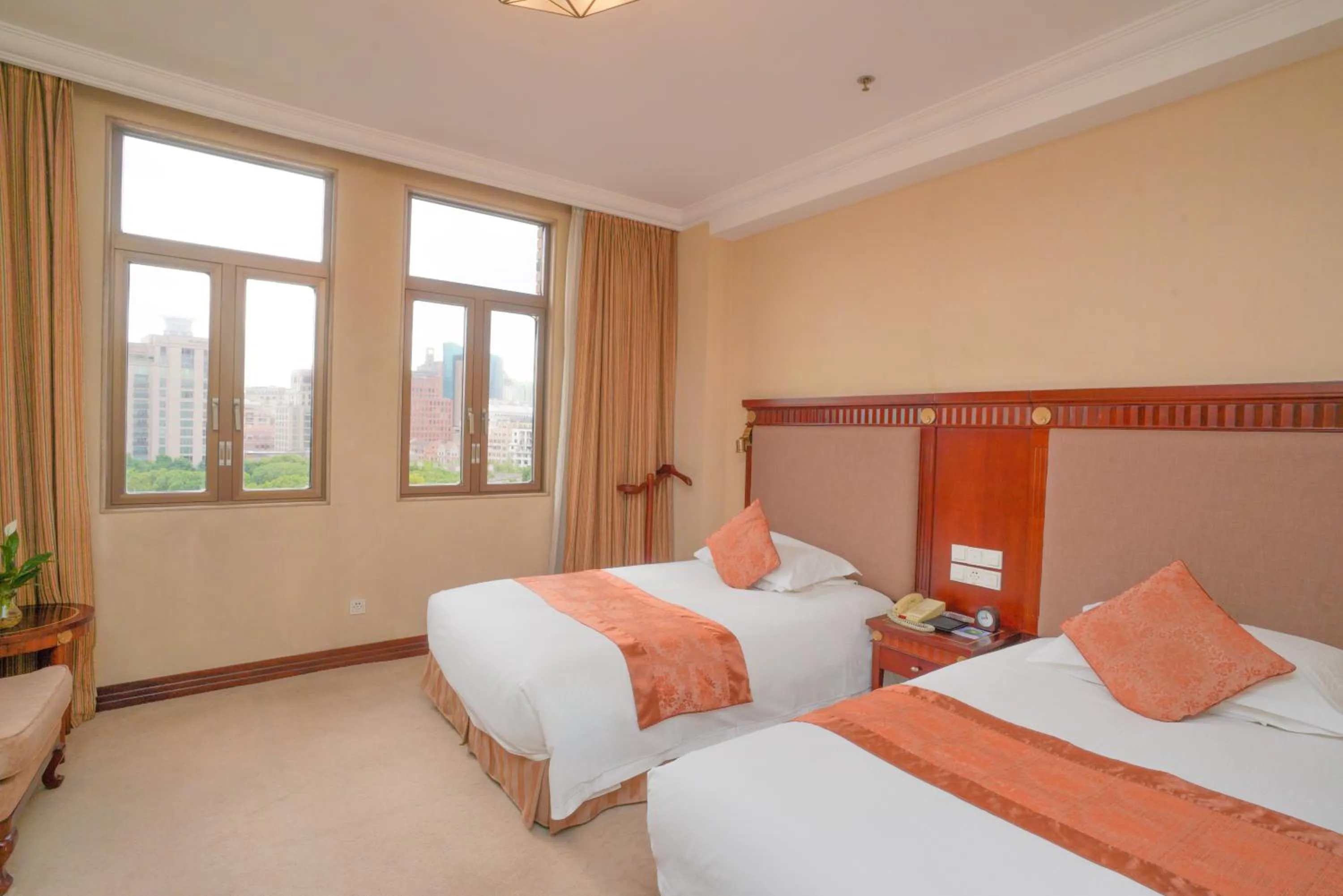 Bed in Broadway Mansions Hotel - On the Bund - Journey Through Time Old Shanghai Republic Dreams