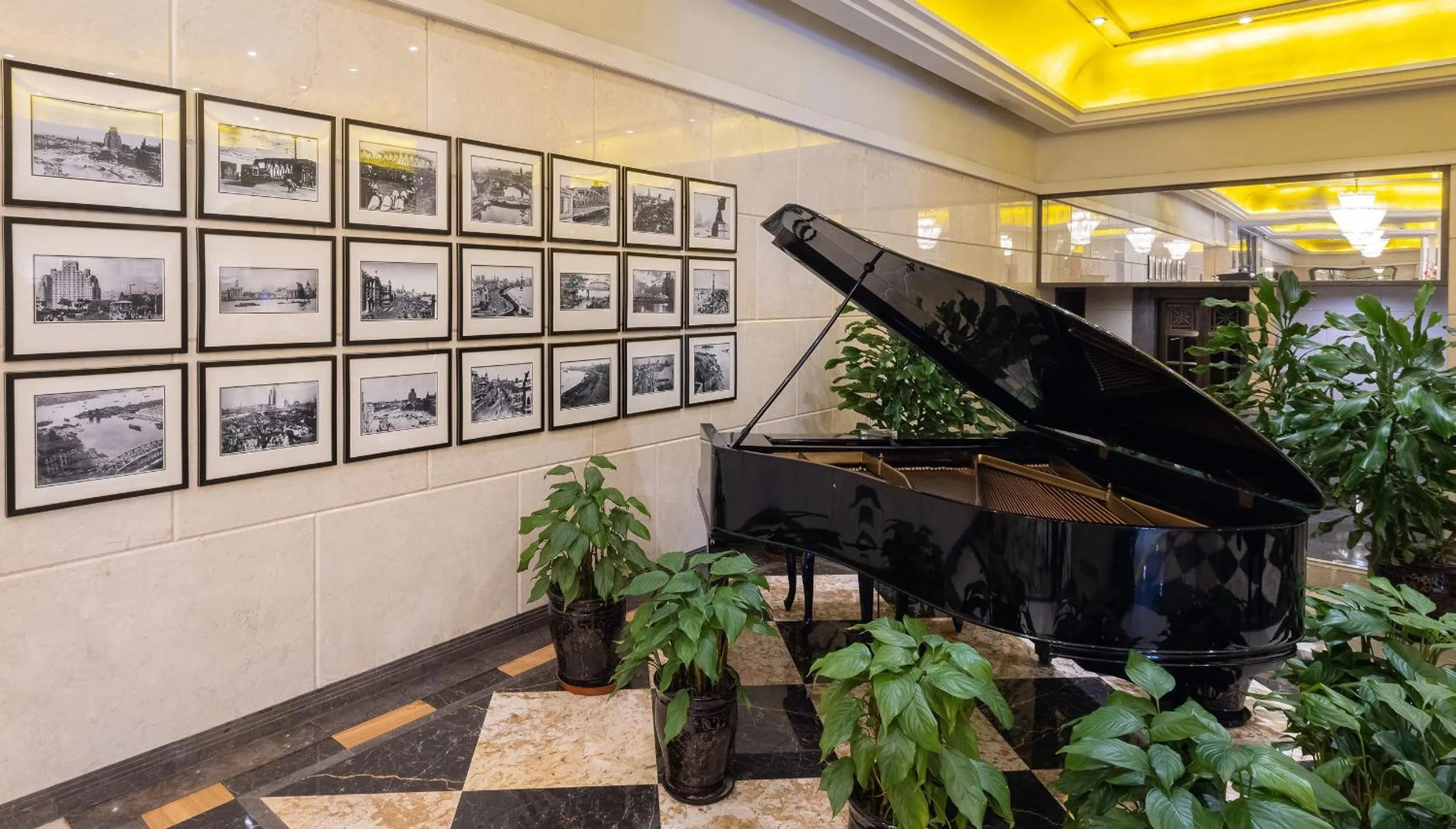 Lobby or reception in Broadway Mansions Hotel - On the Bund - Journey Through Time Old Shanghai Republic Dreams