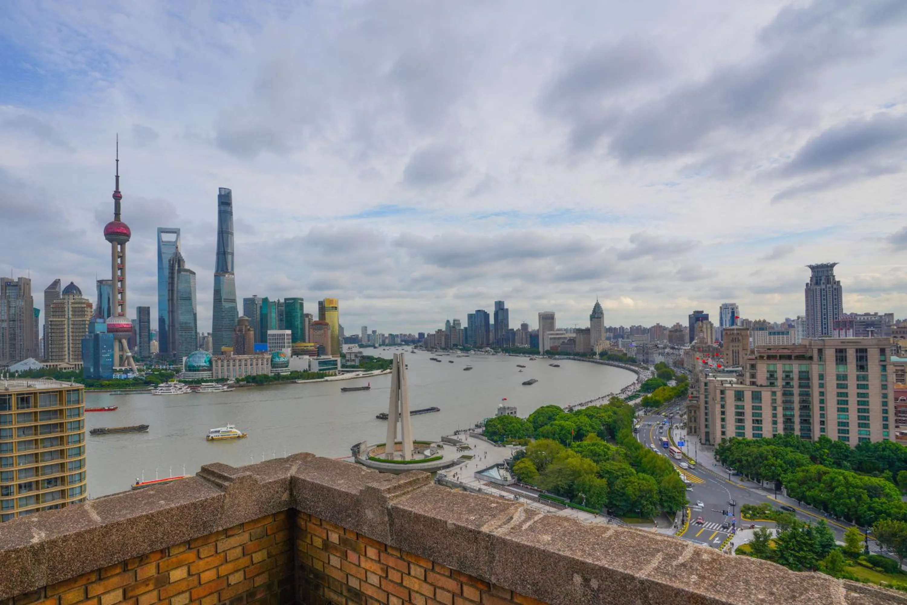 Bird's eye view in Broadway Mansions Hotel - On the Bund - Journey Through Time Old Shanghai Republic Dreams