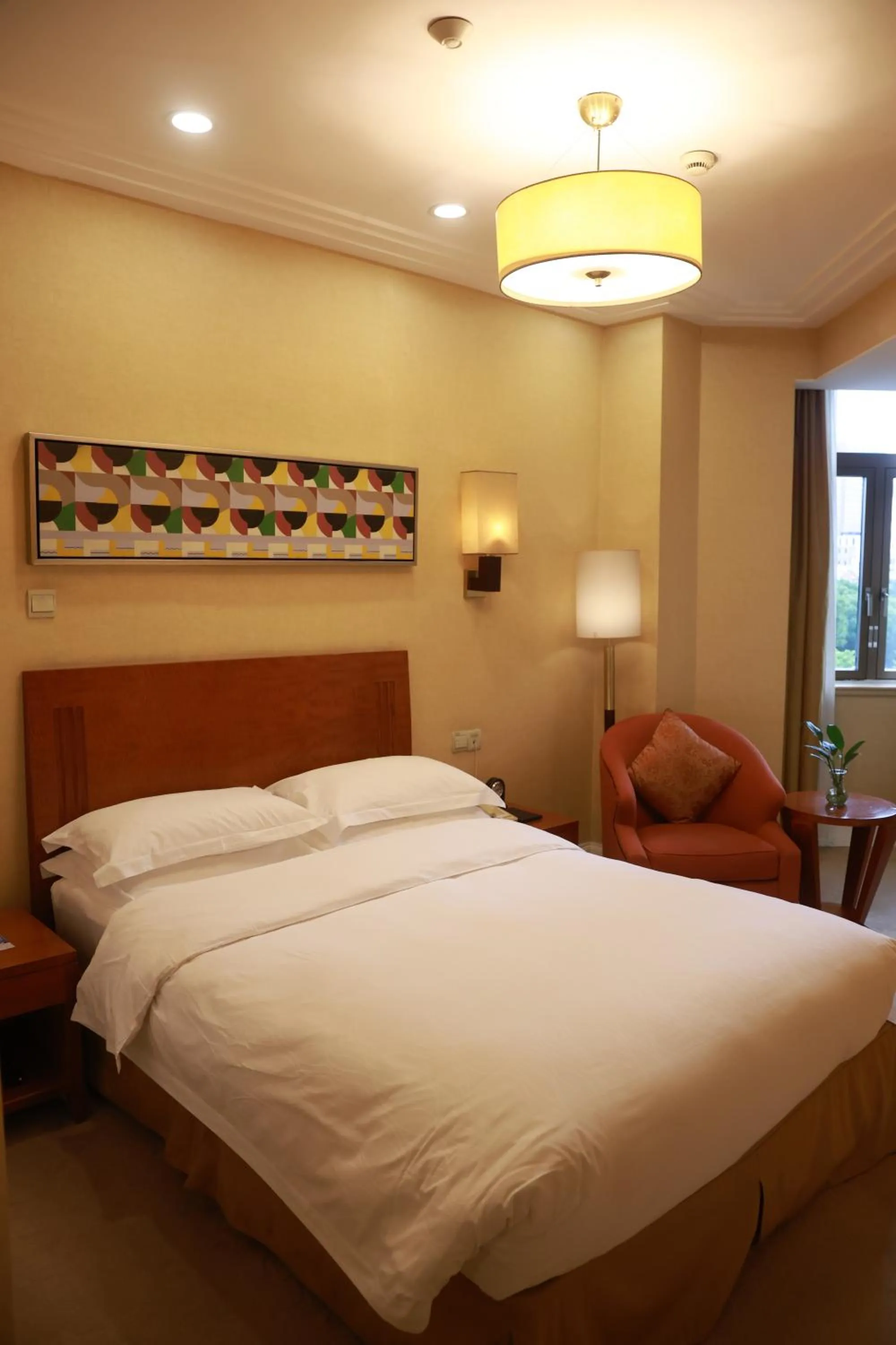 Photo of the whole room, Bed in Broadway Mansions Hotel - On the Bund - Journey Through Time Old Shanghai Republic Dreams