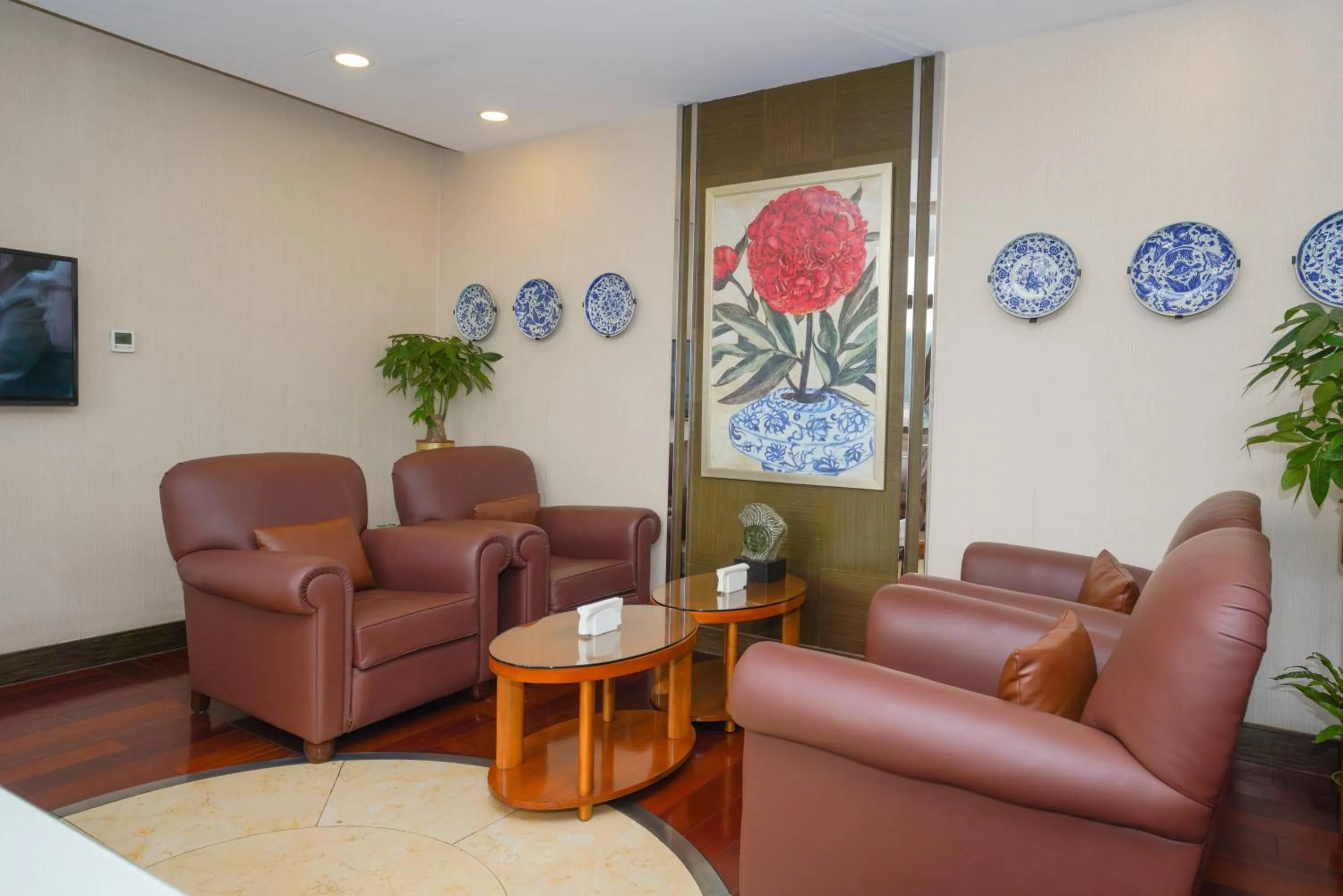 Seating area in Broadway Mansions Hotel - On the Bund - Journey Through Time Old Shanghai Republic Dreams