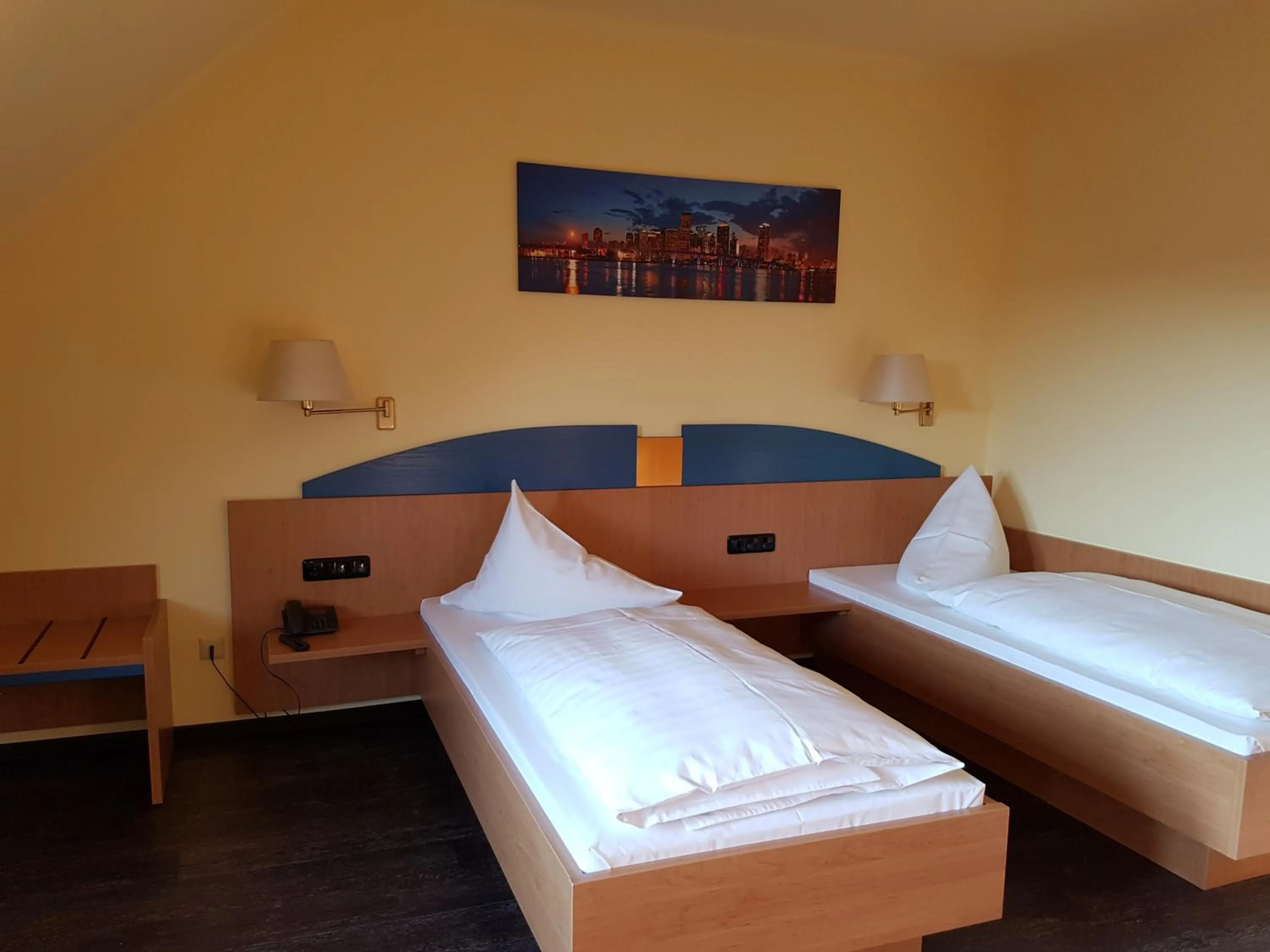 Decorative detail, Bed in Hotel Zum Anger