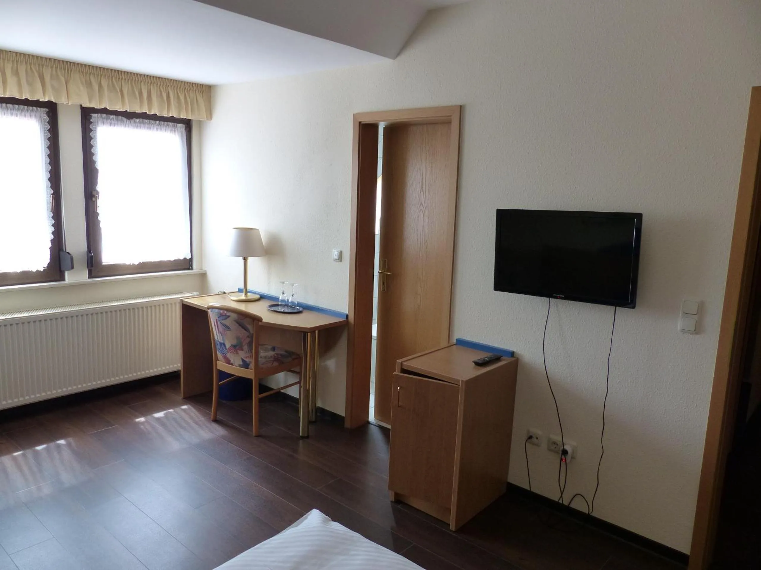 Decorative detail, Bed in Hotel Zum Anger