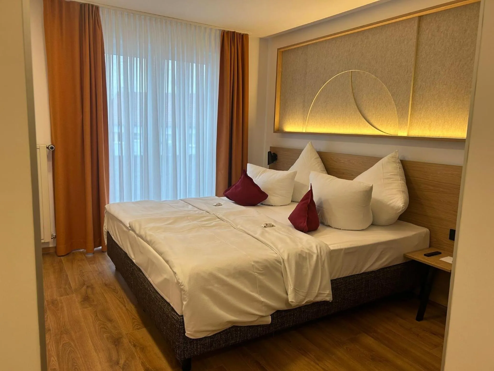 Bed in Hotel Kübler