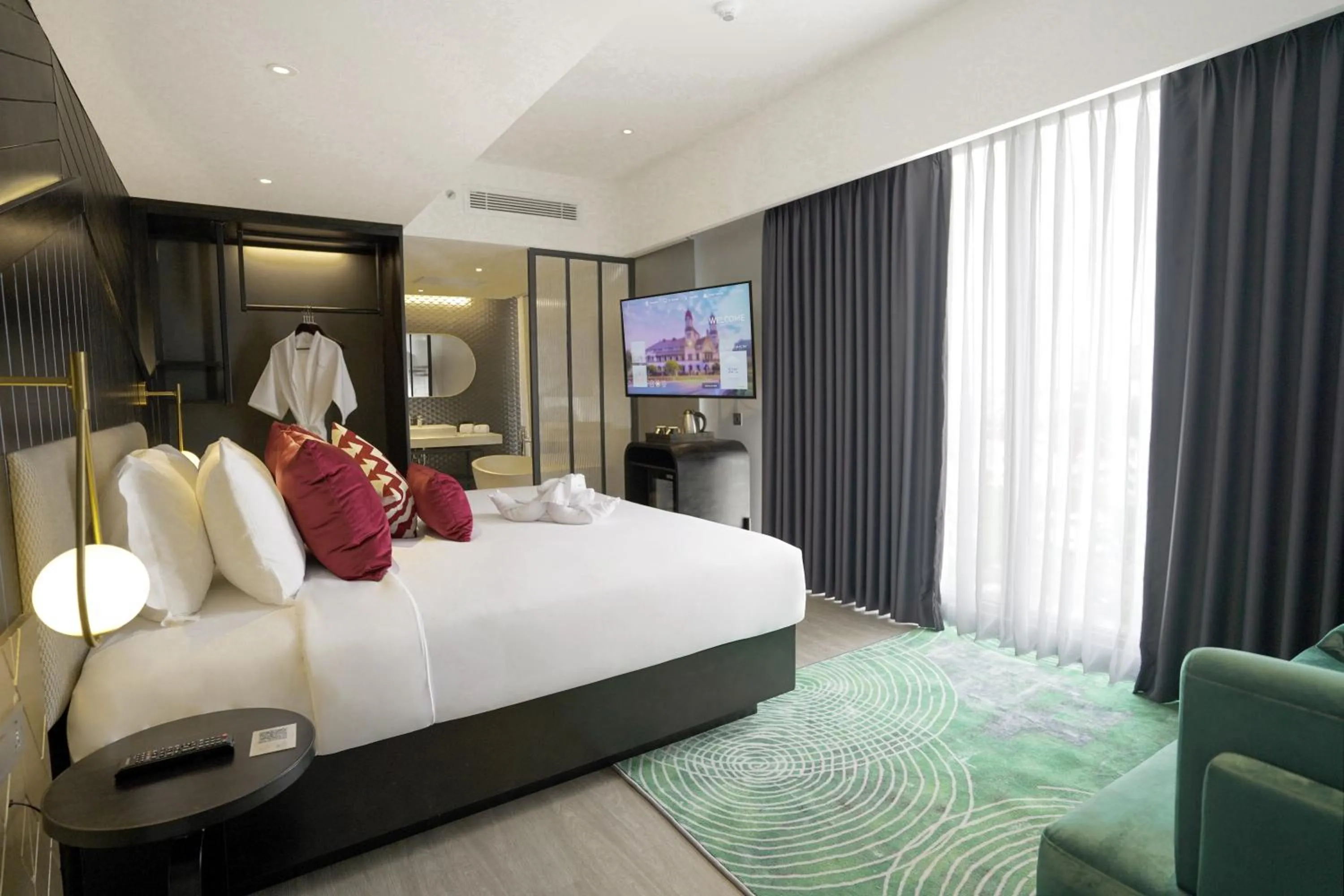 Bed in Awann Sewu Boutique Hotel and Suite Semarang