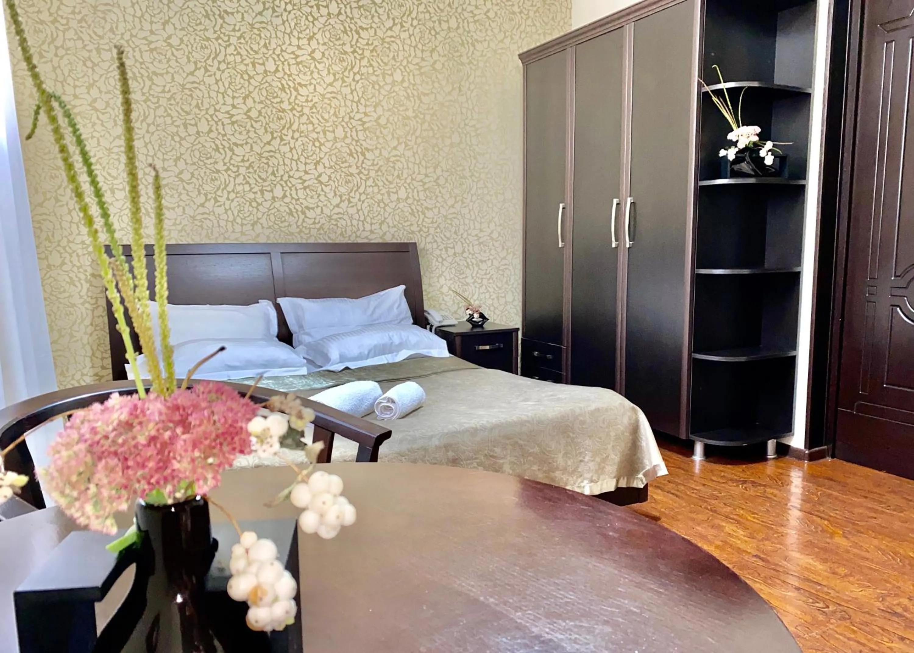 Bed in Parvana Hotel
