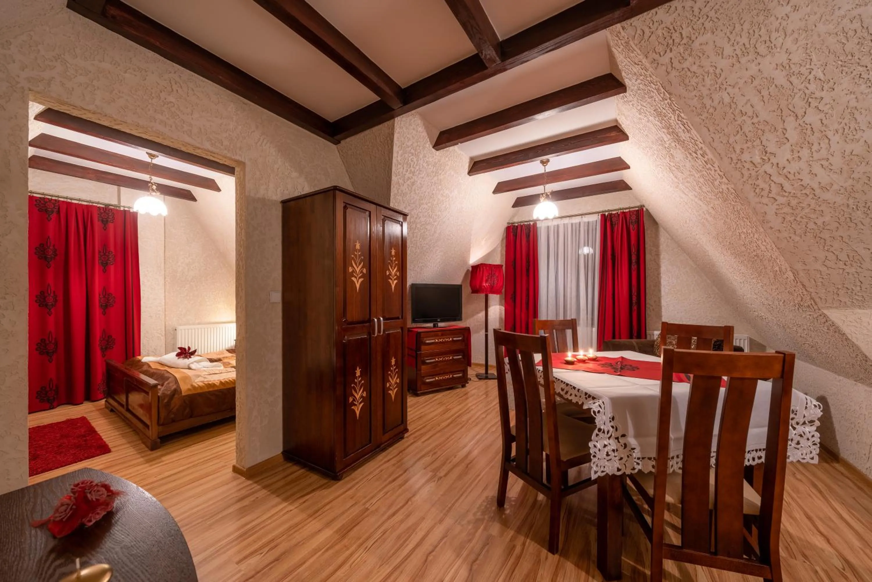 Living room, Bed in Willa Danielka