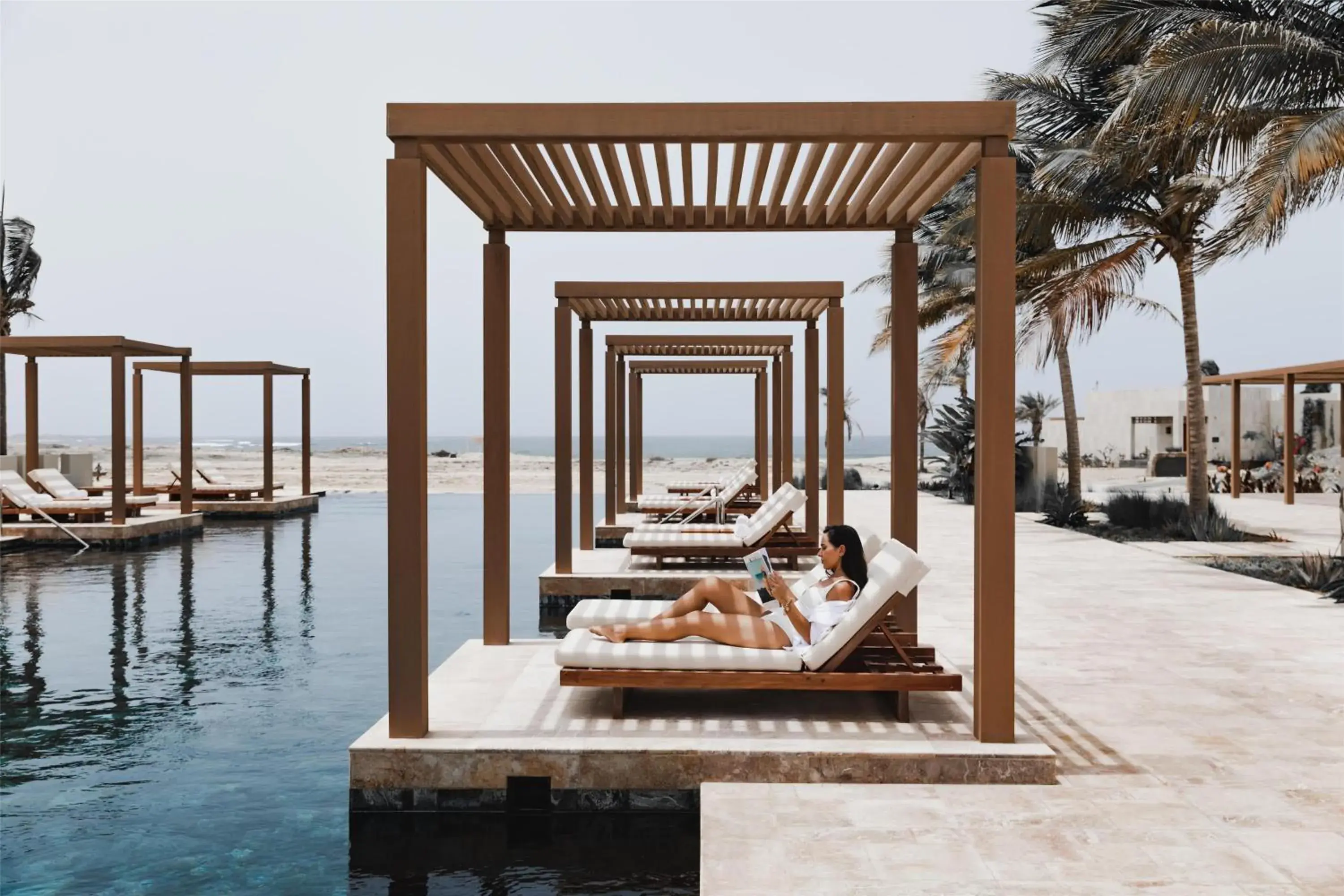 Pool view in Alila Hinu Bay Salalah Mirbat Pool view in Alila Hinu Bay Salalah Mirbat