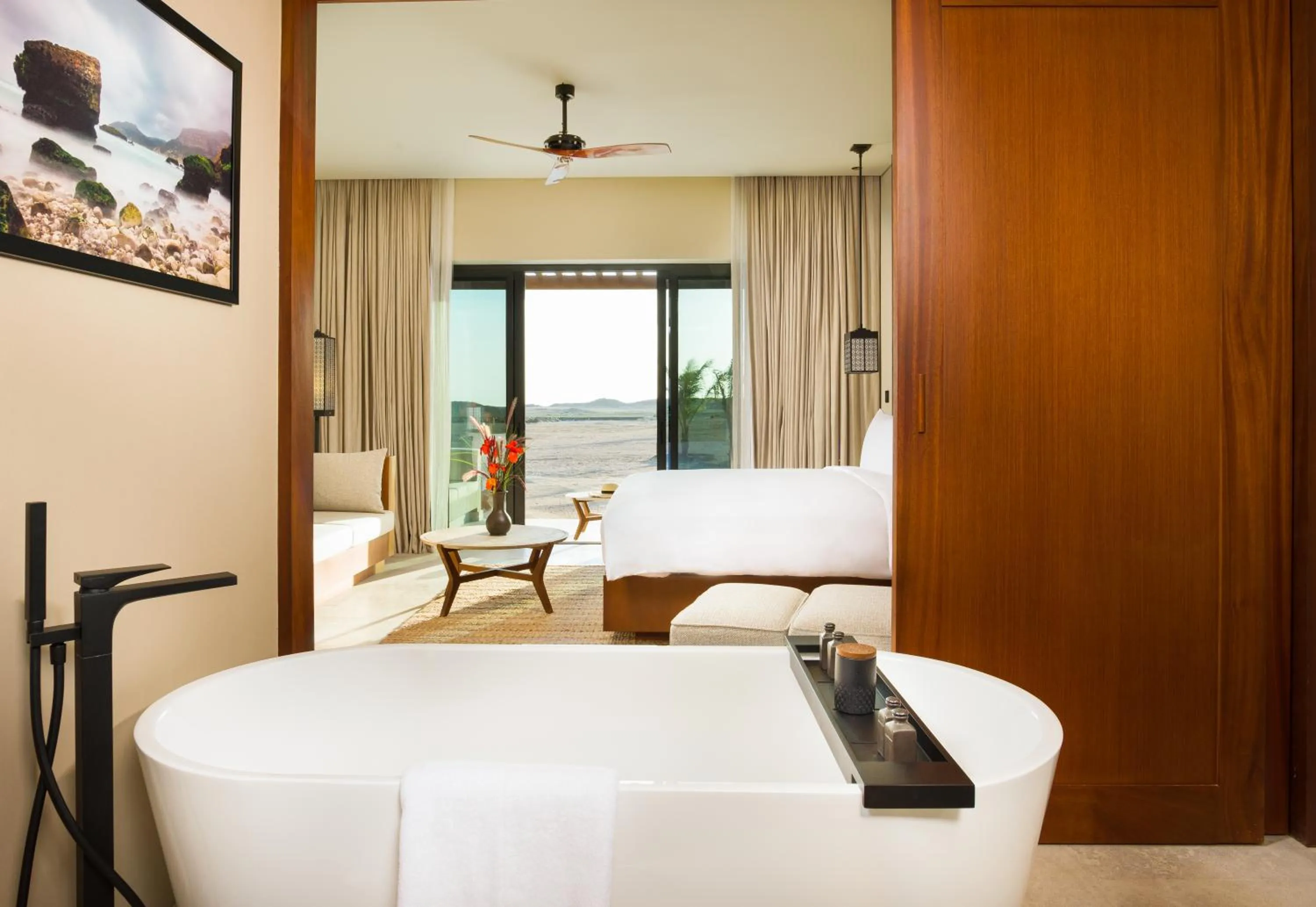 Bathroom, Bed in Alila Hinu Bay Salalah Mirbat