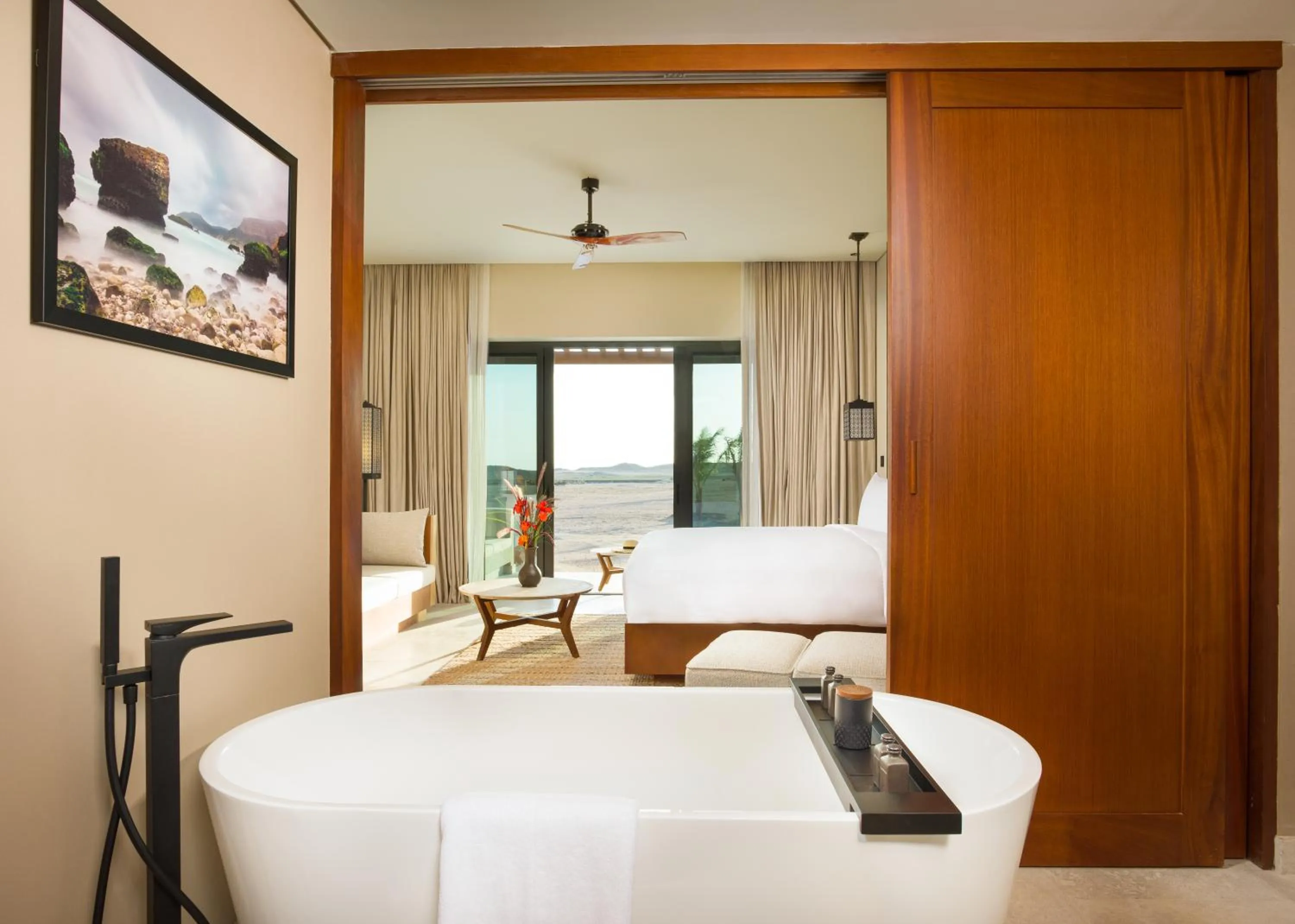 Bathroom, Bed in Alila Hinu Bay Salalah Mirbat