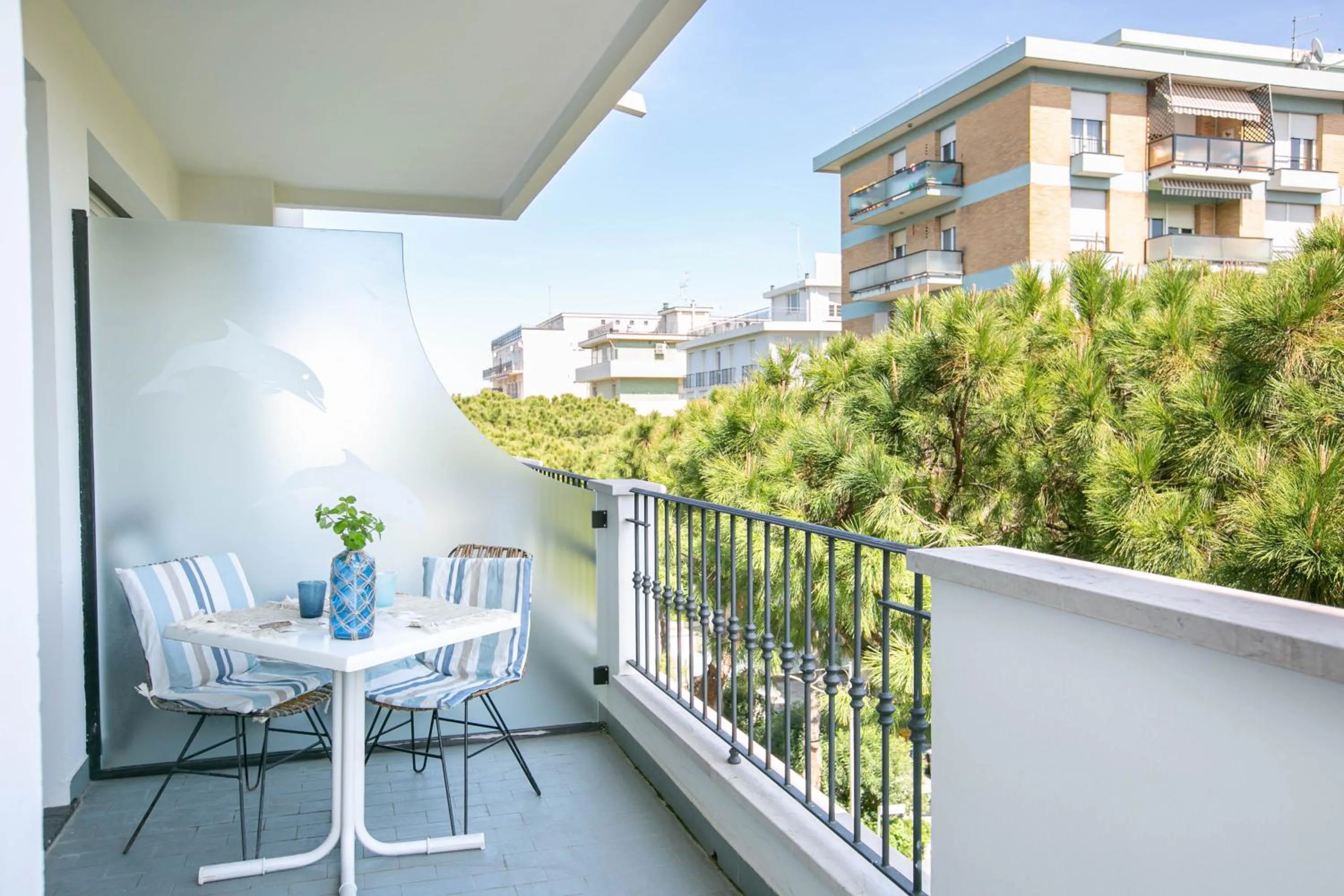Balcony/Terrace in Residence Villa Dei Pini